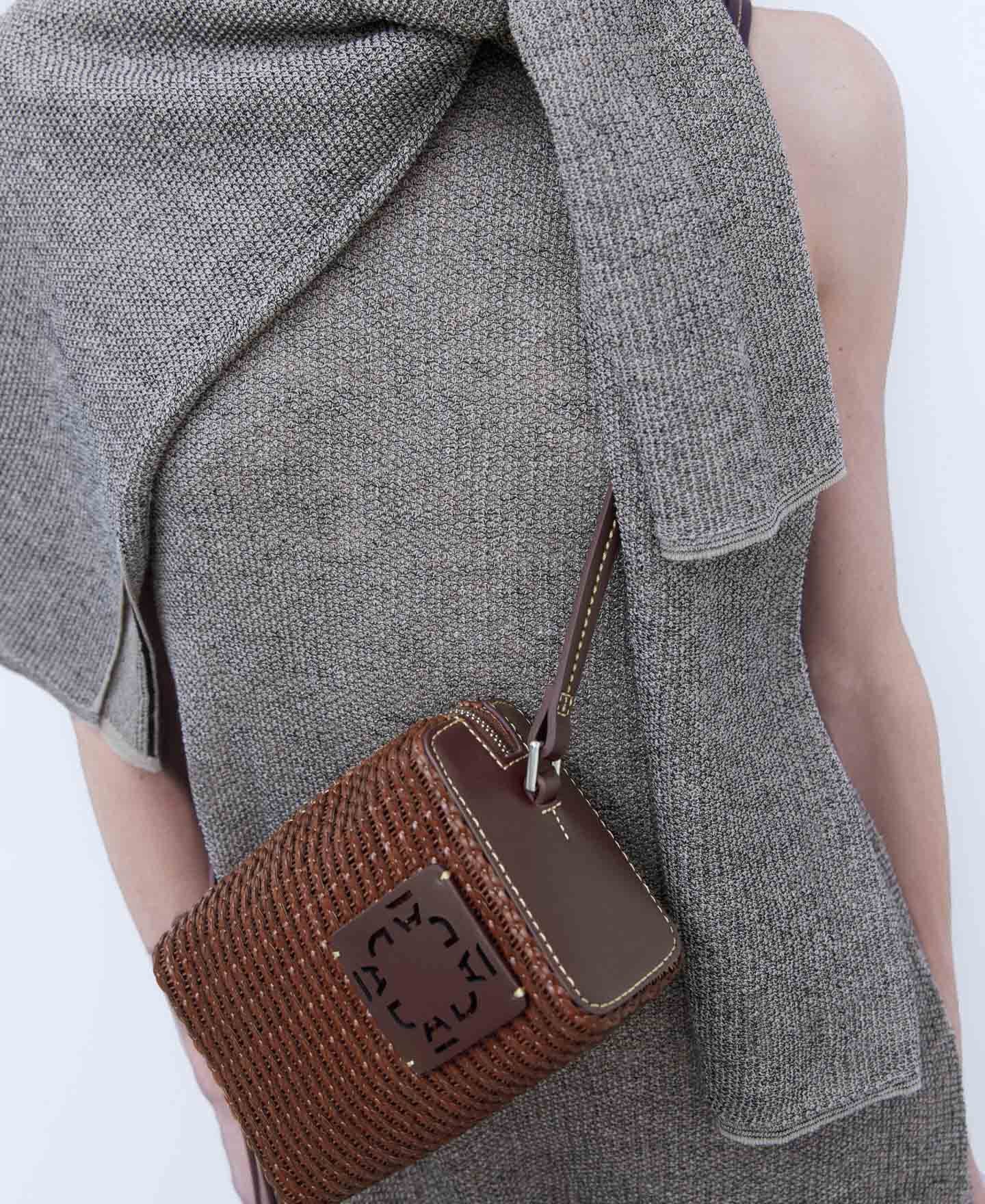 Bolso Trenzado Café