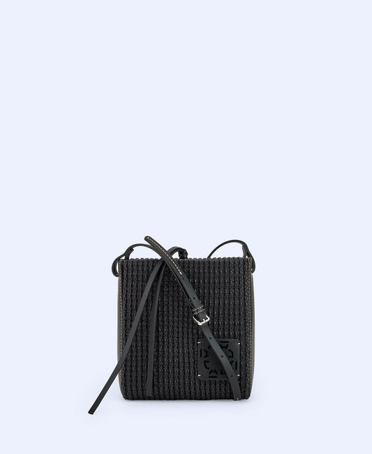 Bolso Trenzado Negro