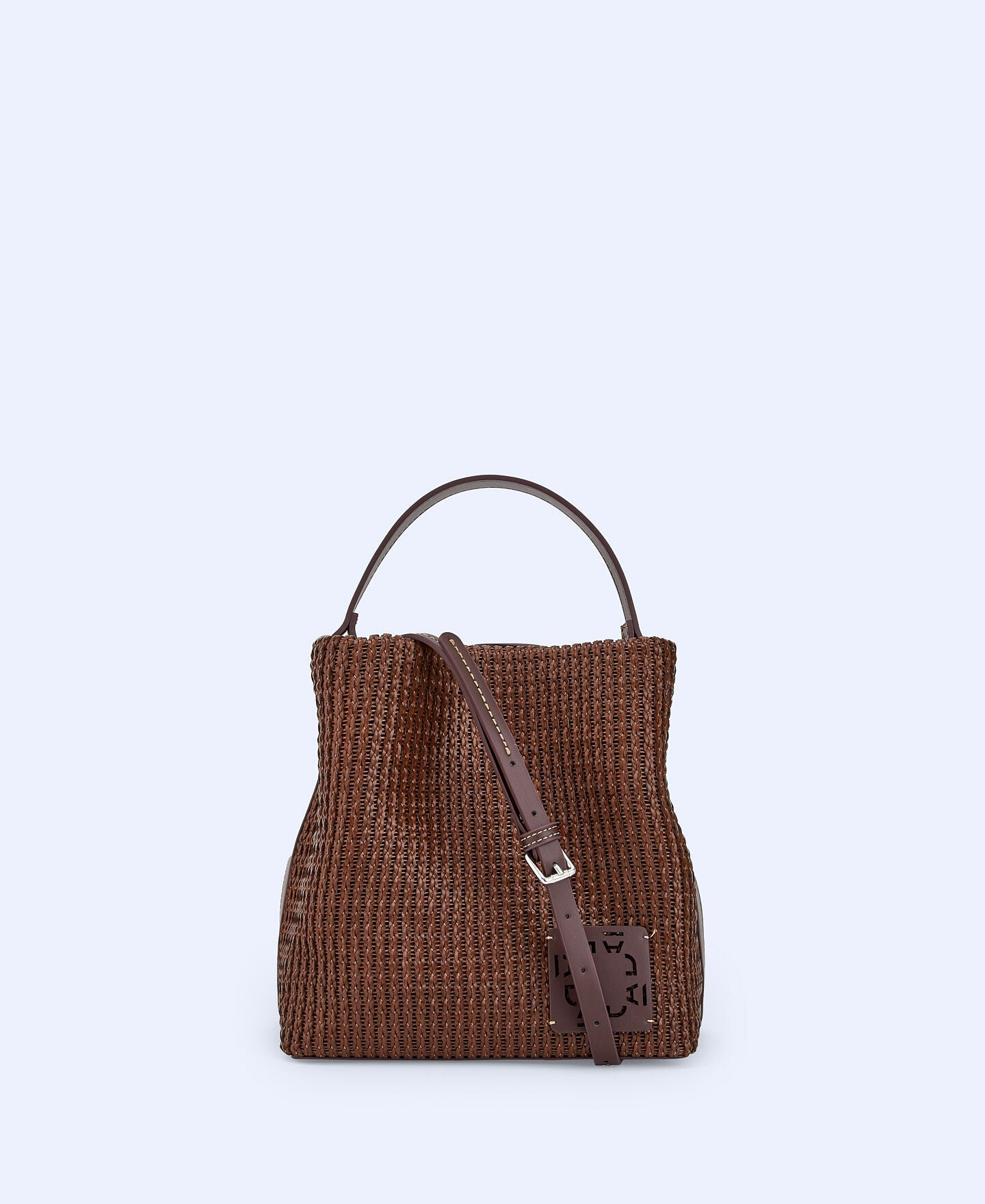 Bolso Trenzado Mediano Café