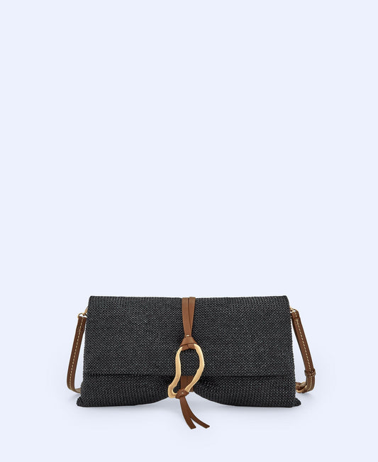 Cartera De Mano Trenzado Negro