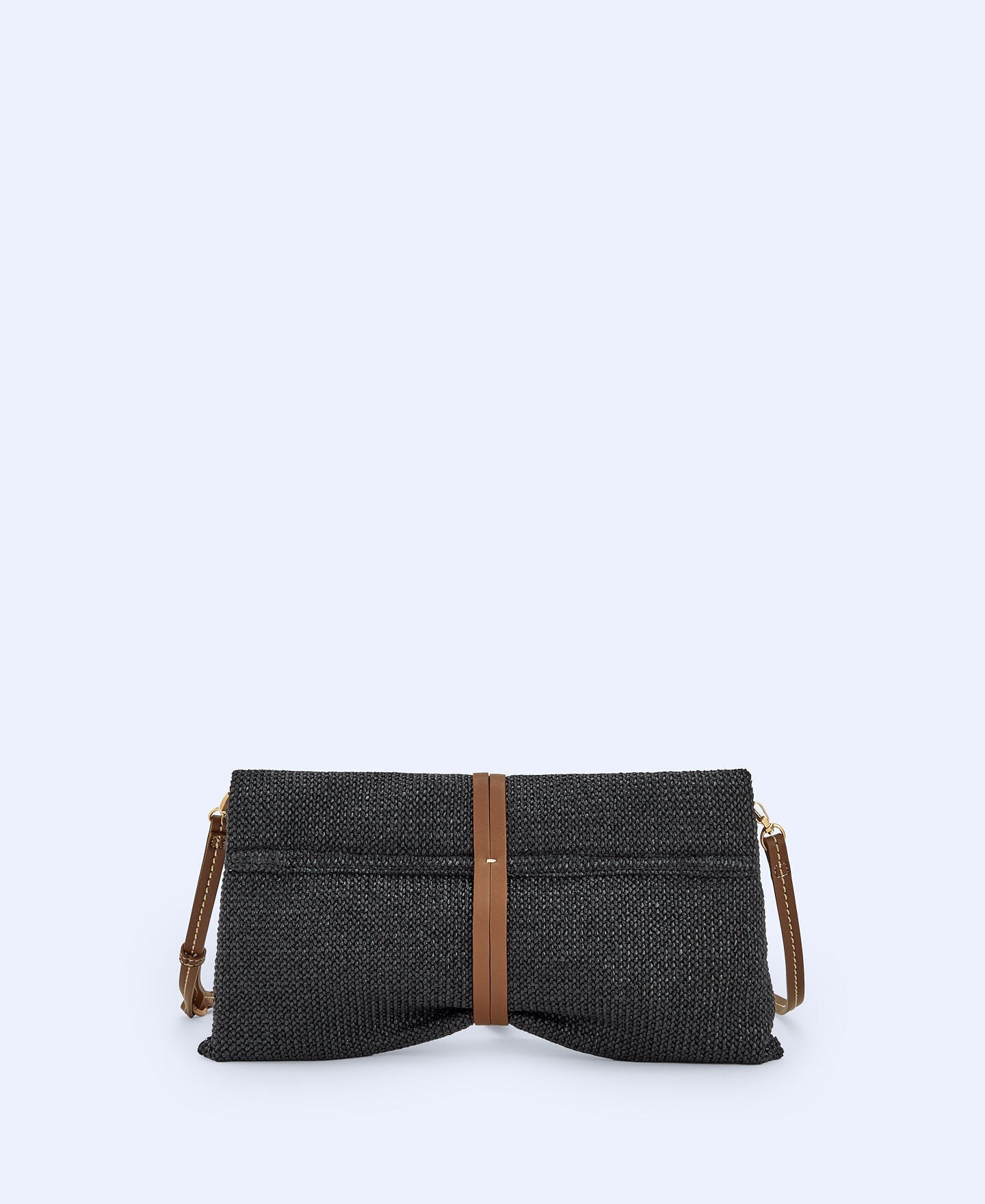 Cartera De Mano Trenzado Negro