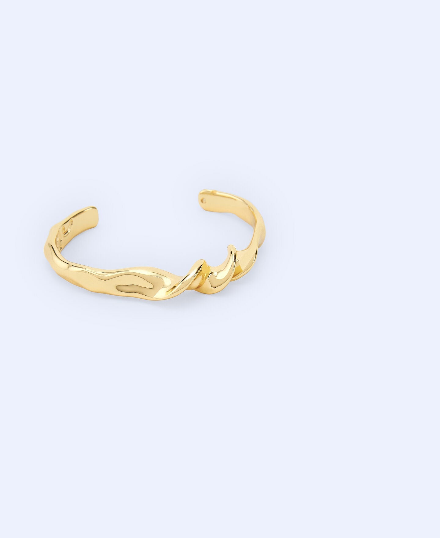 Pulsera Metálica Torsión Dorado