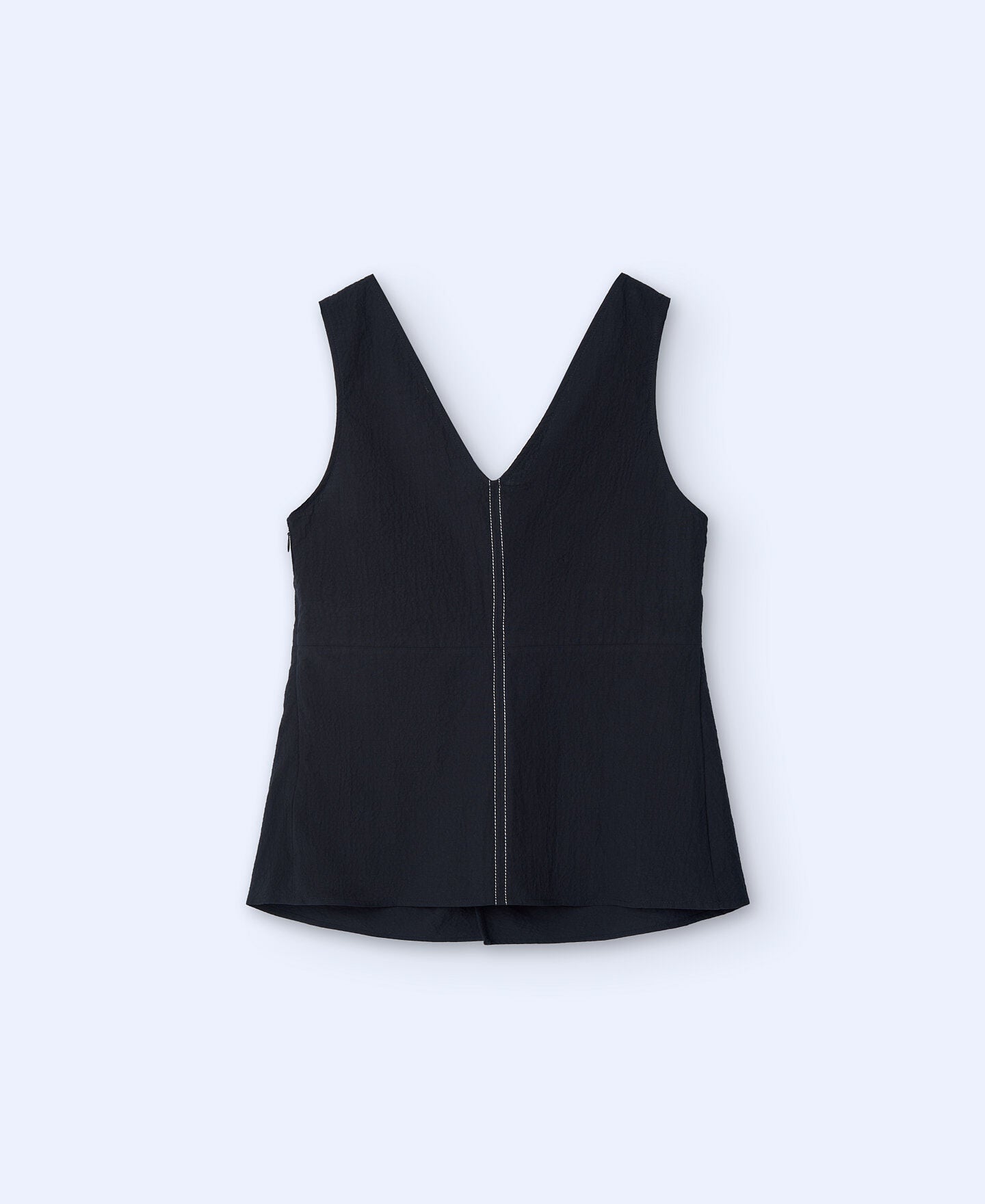 Top Escote Pico Negro