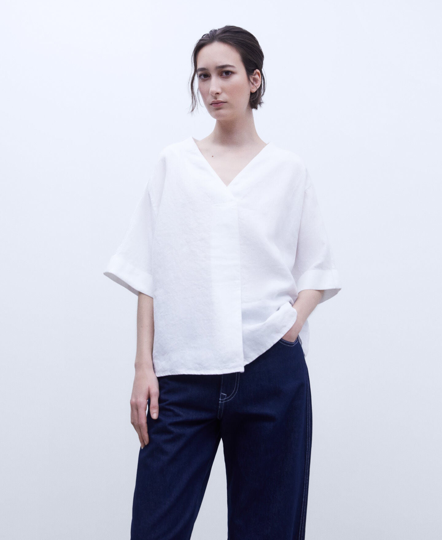 Camisa Lino Blanco