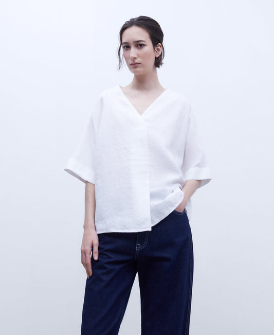 Camisa Lino Blanco