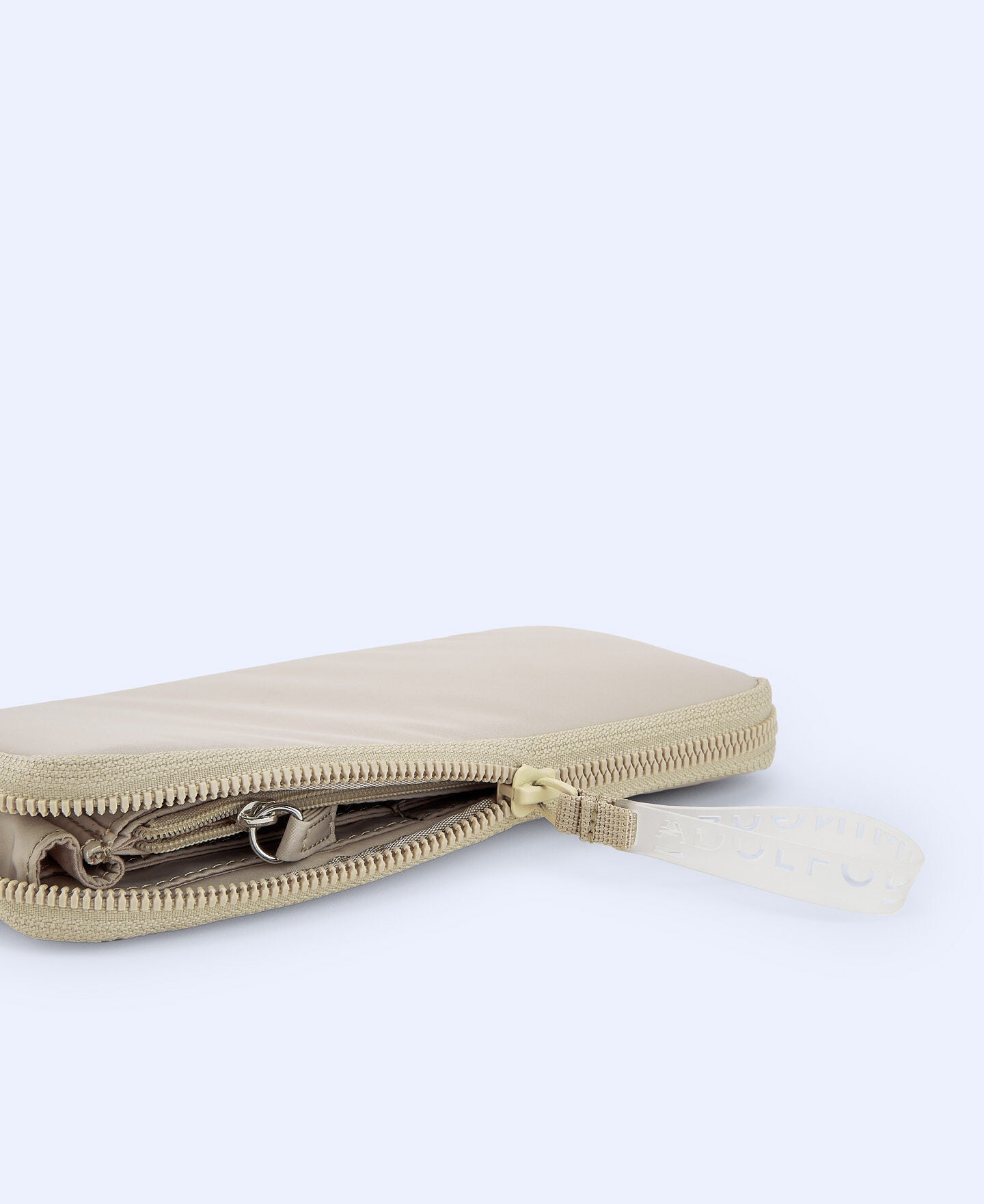 Billetera Rectangular Cremallera Blanco