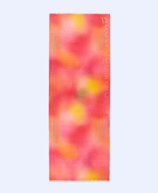 Fular Estampado Rosa