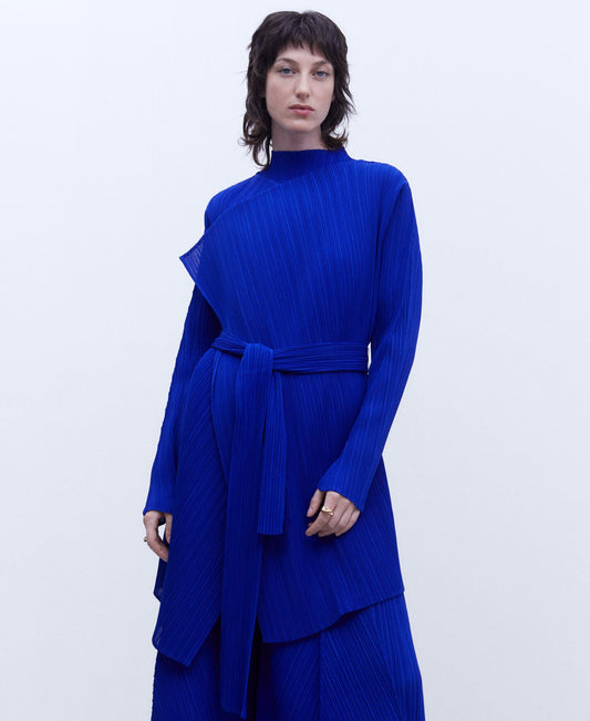 Jacket Escote Pico Azul
