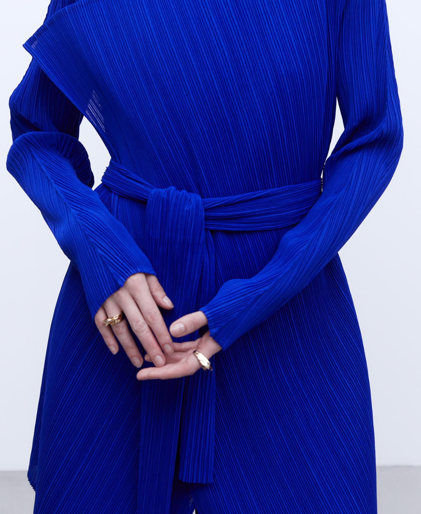 Jacket Escote Pico Azul