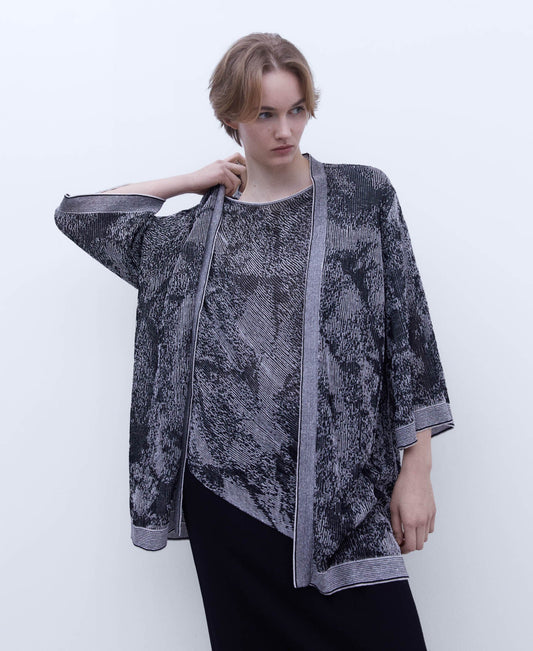 Jacket Tipo Kimono Multicolor