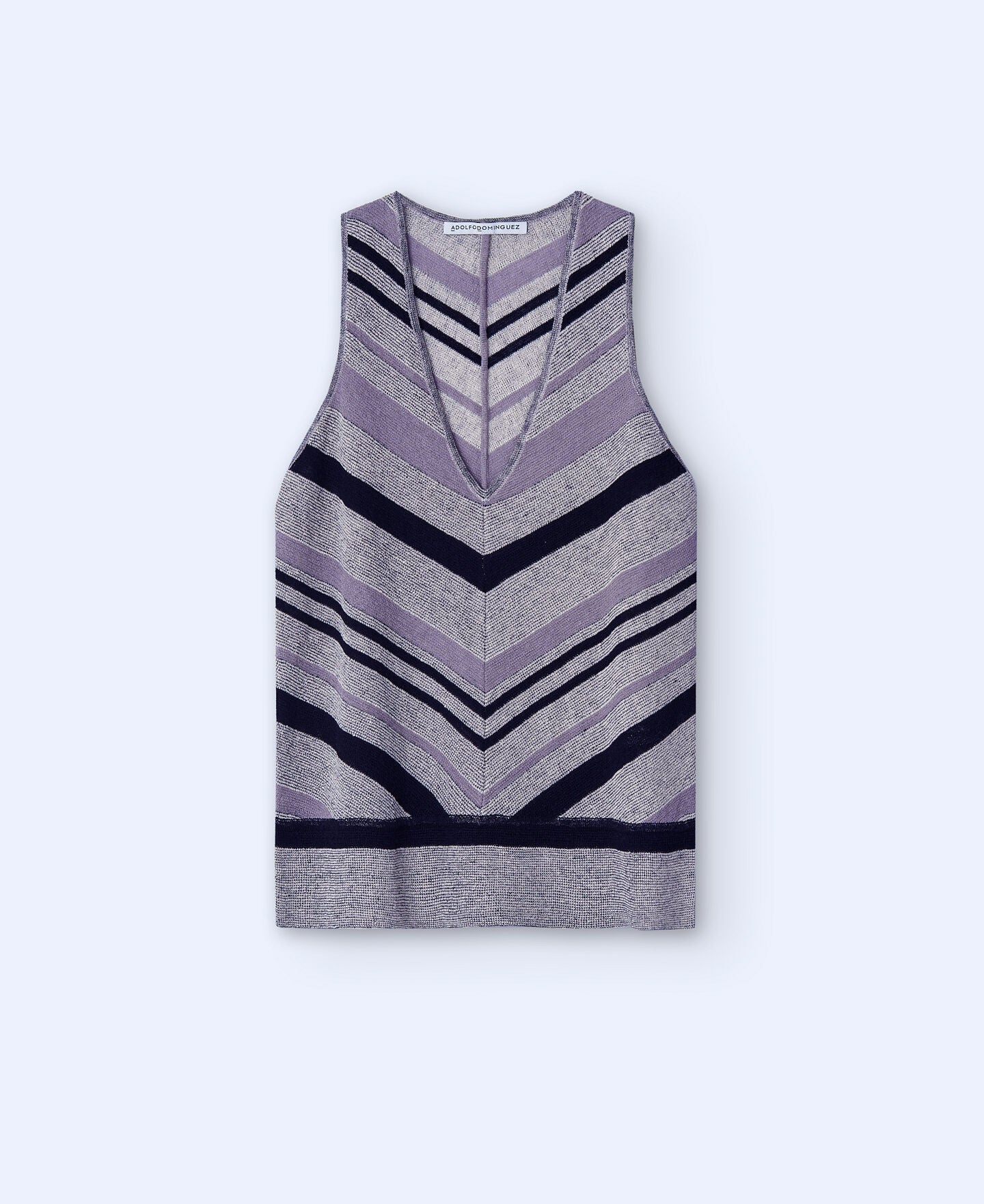 Top Rayas Diagonales Multicolor