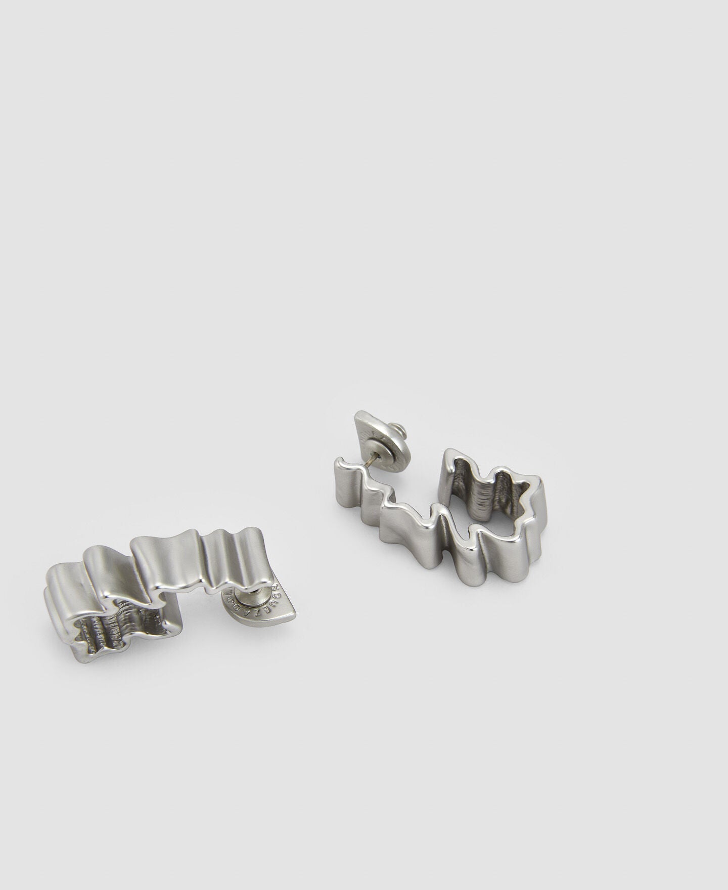 Arete Textura Plateado