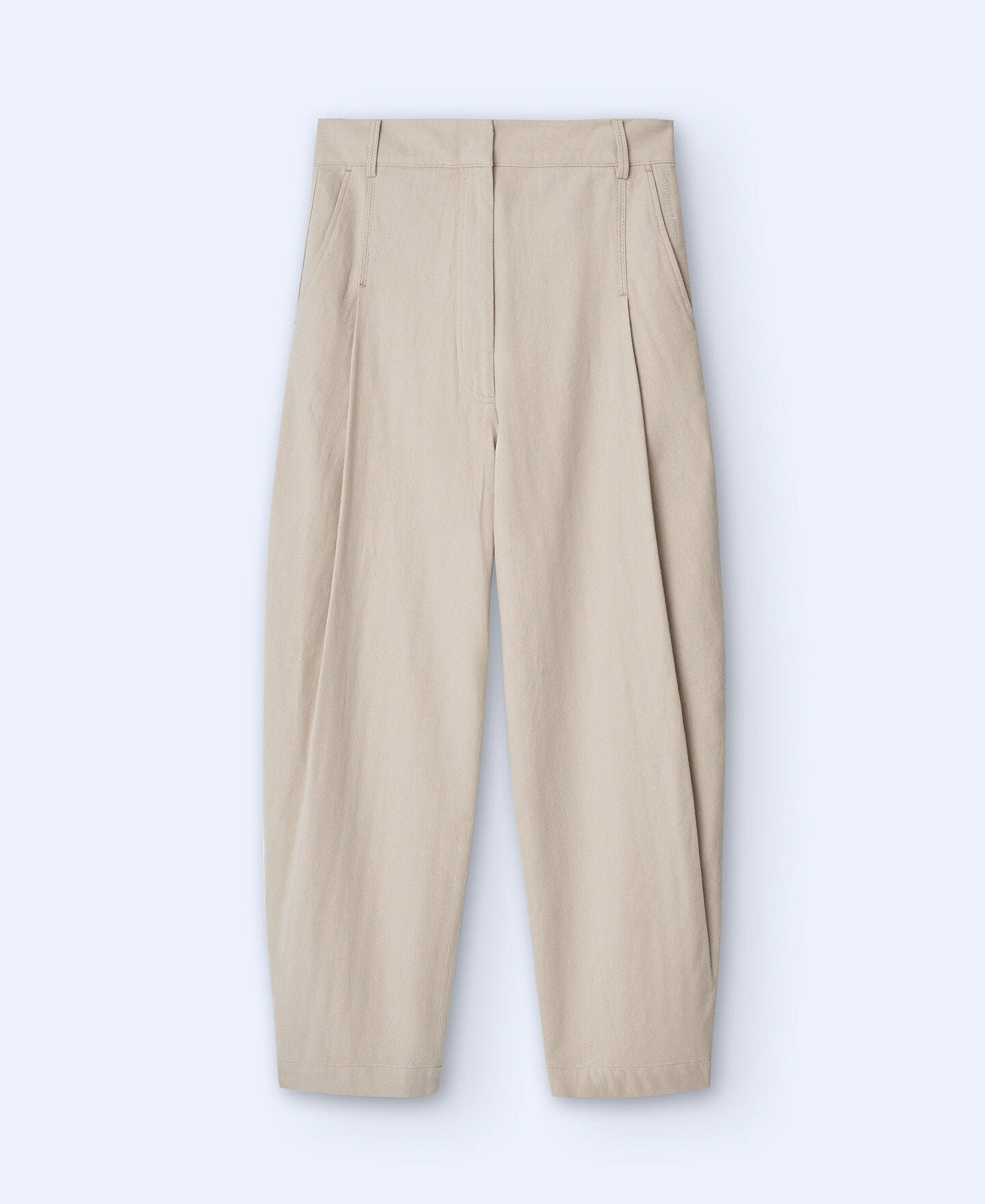 Pantalón Fluido Lino Amarillo Claro