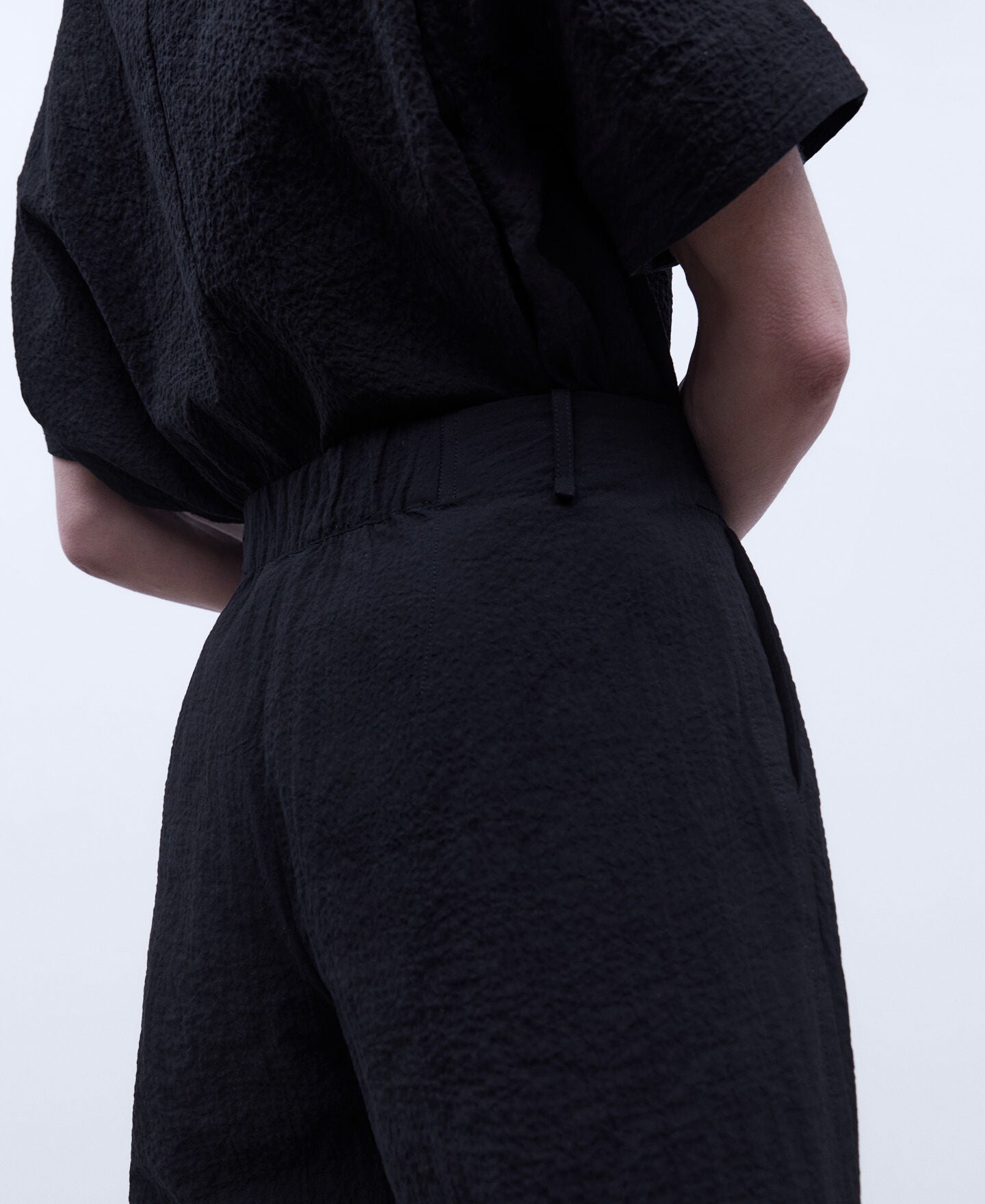 Pantalón Ancho Tobillero Negro