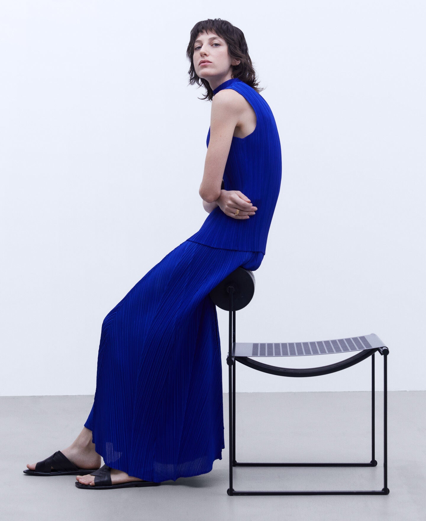 Pantalón Ancho Azul