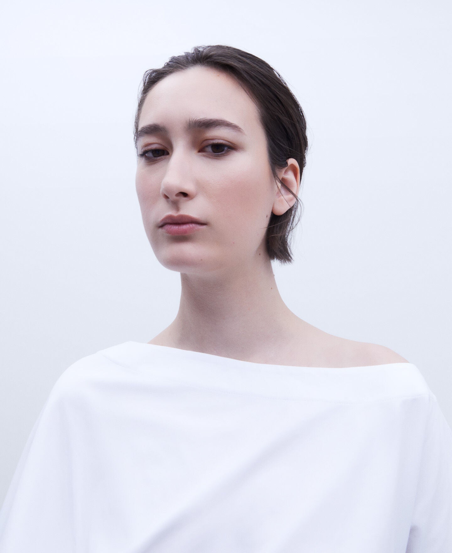 Camiseta Asimétrica Blanco