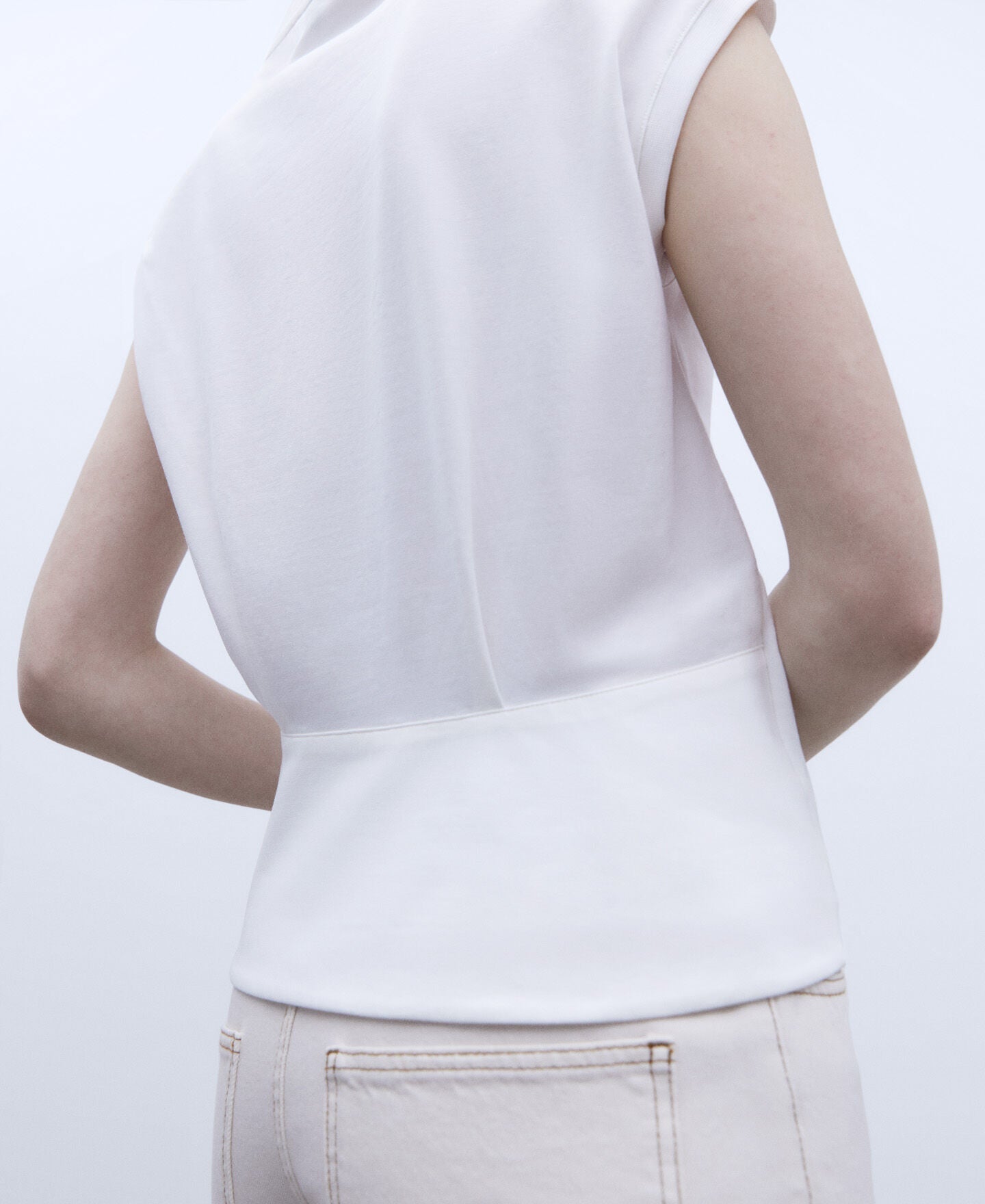 Camiseta Cuello Redondo Blanco