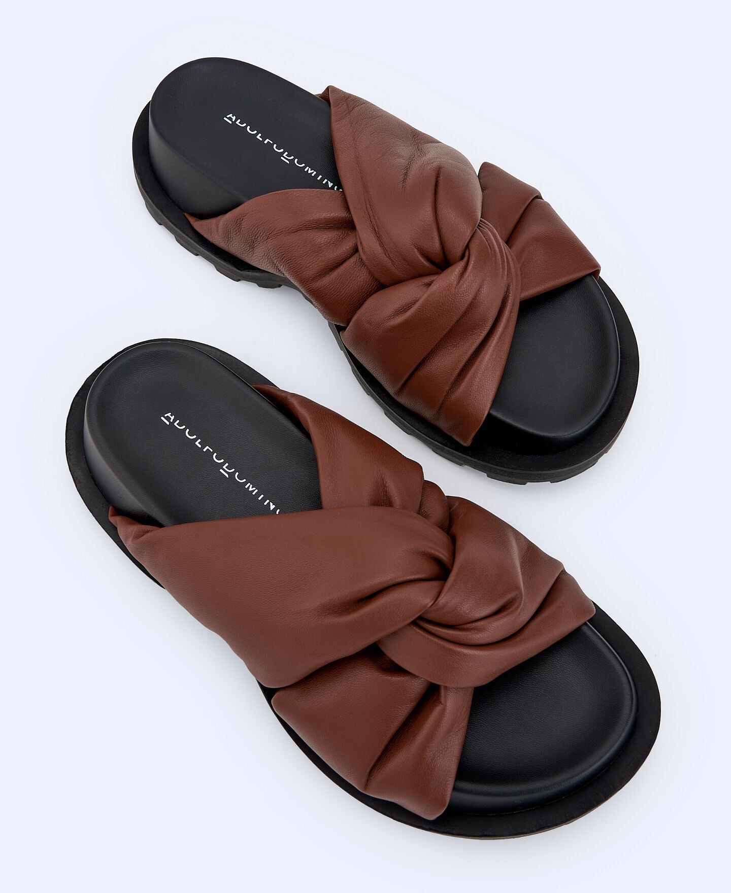 Sandalias de Plataforma Café
