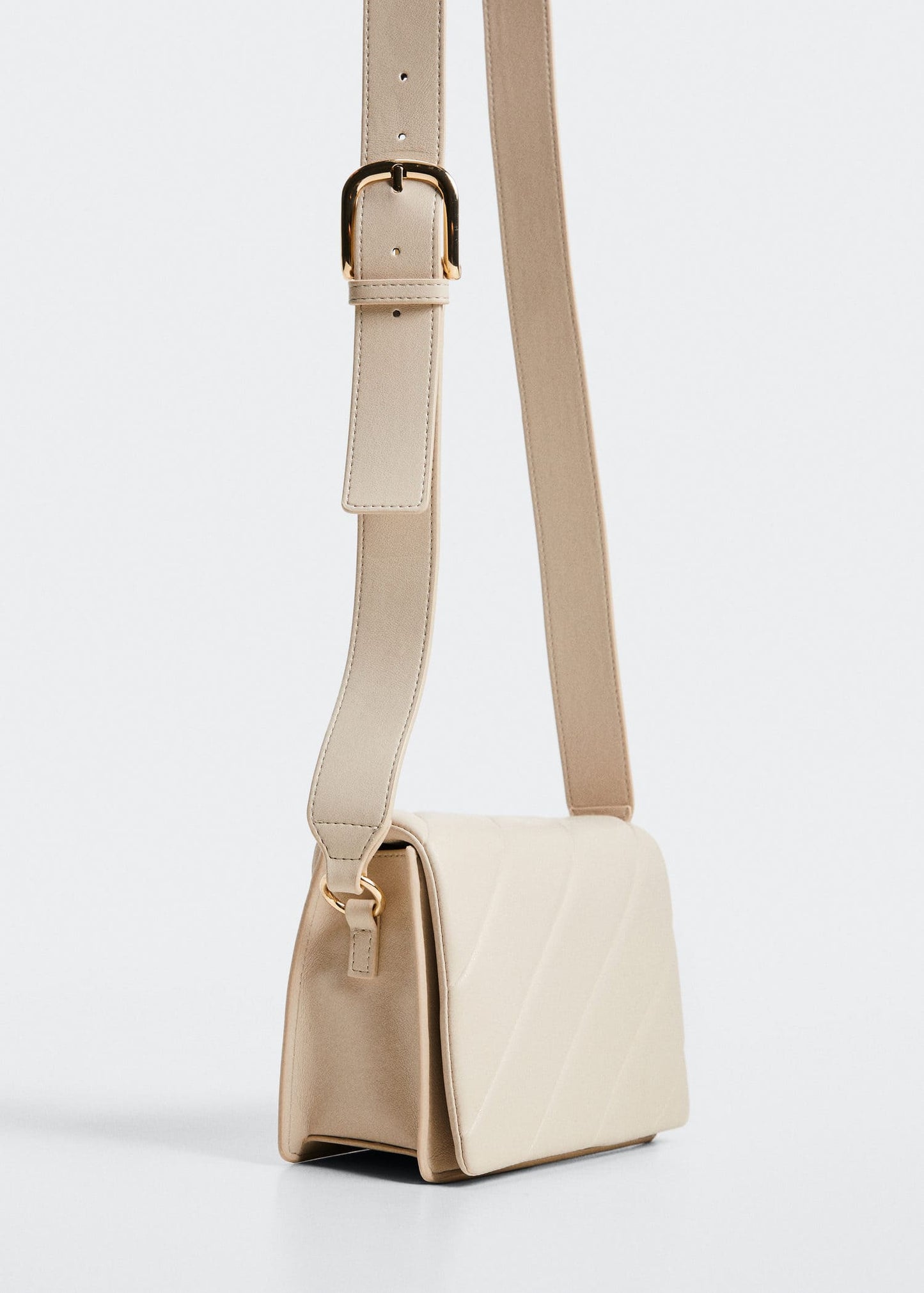Bolso Cruzado Acolchado Blanco