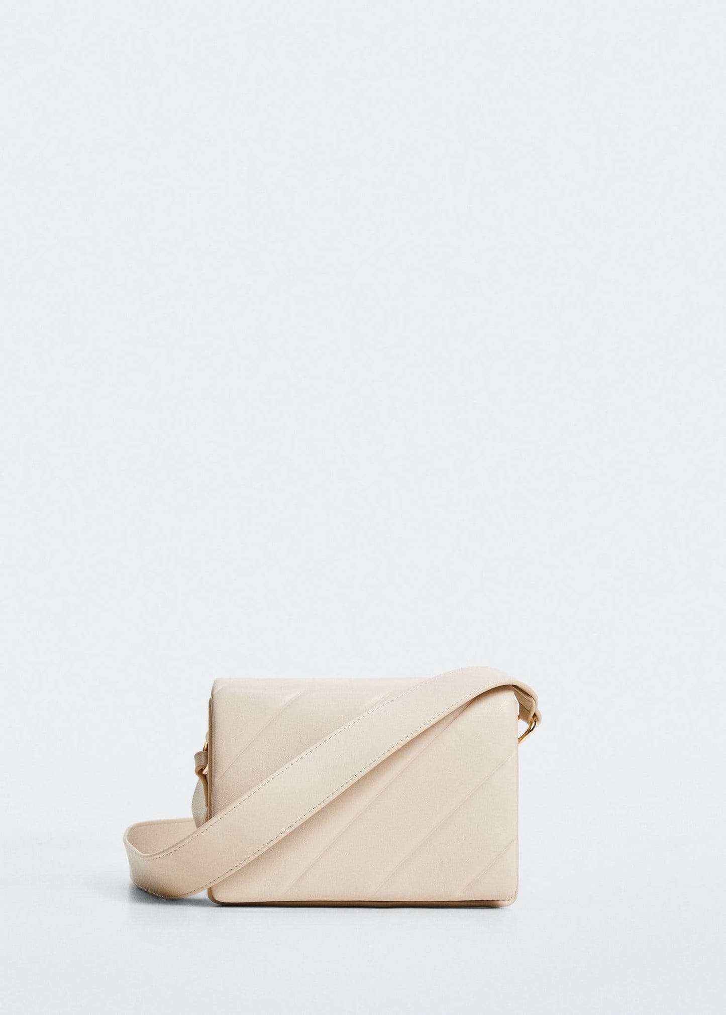 Bolso Cruzado Acolchado Blanco