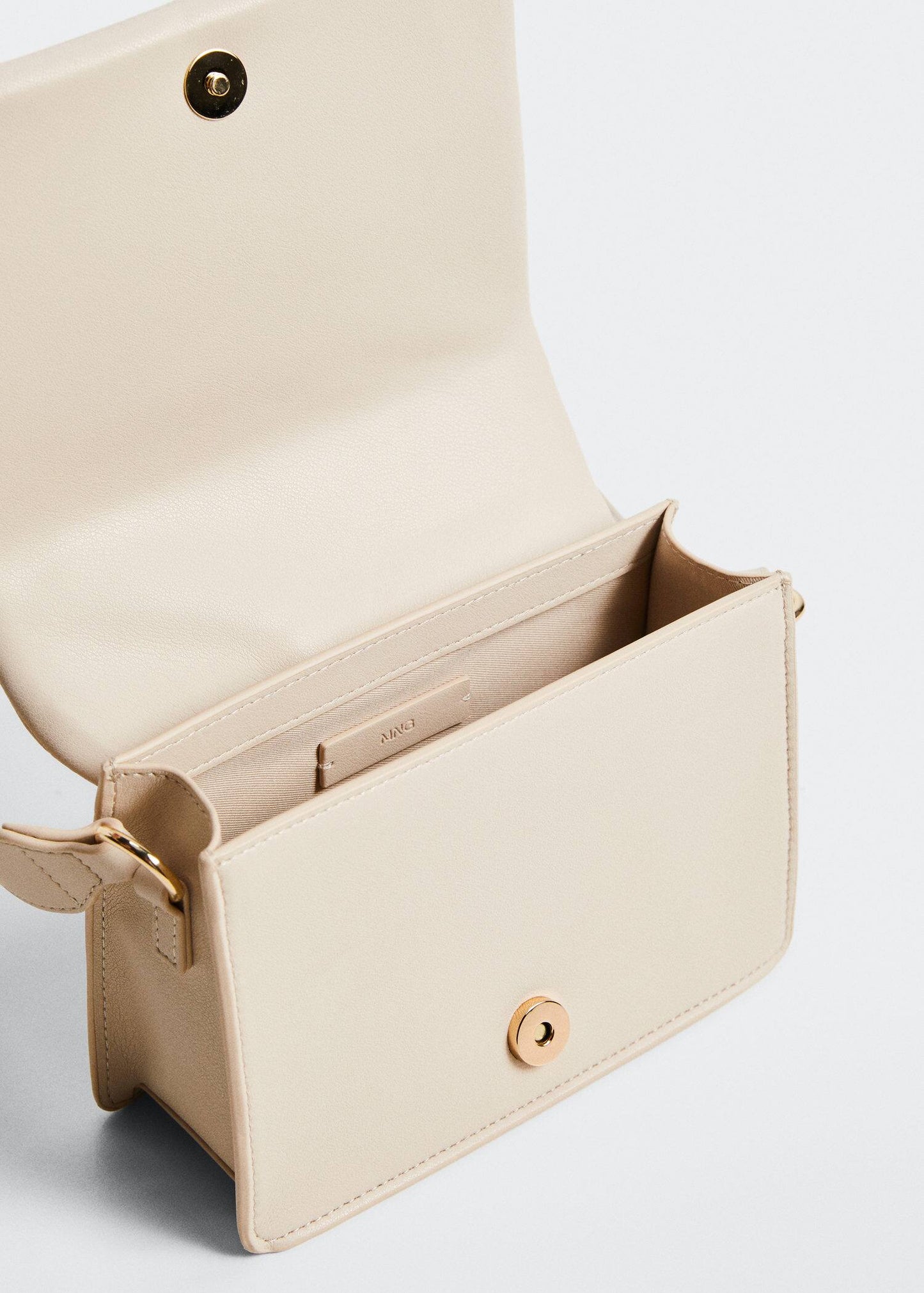 Bolso Cruzado Acolchado Blanco