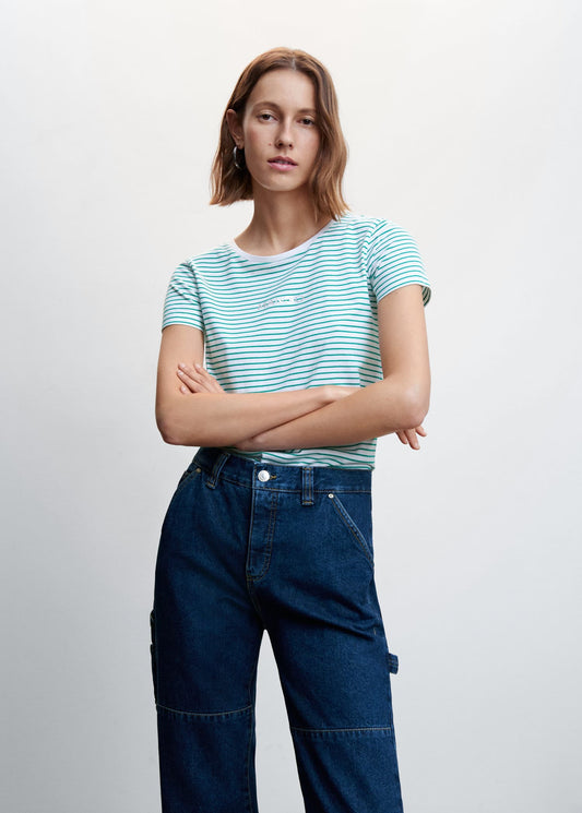 Camiseta Rayas Verde