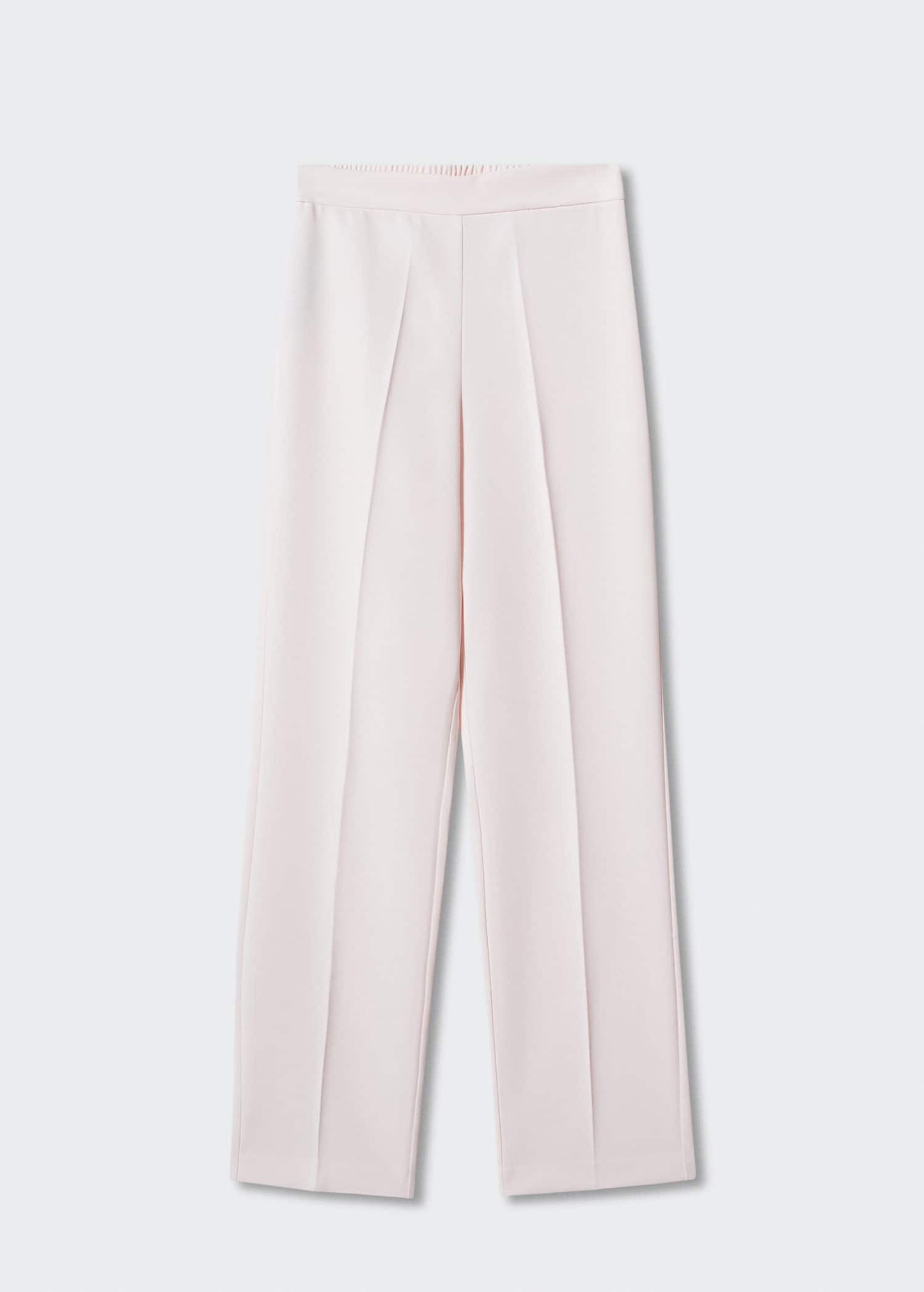Pantalón Traje Cintura Elástica Beige