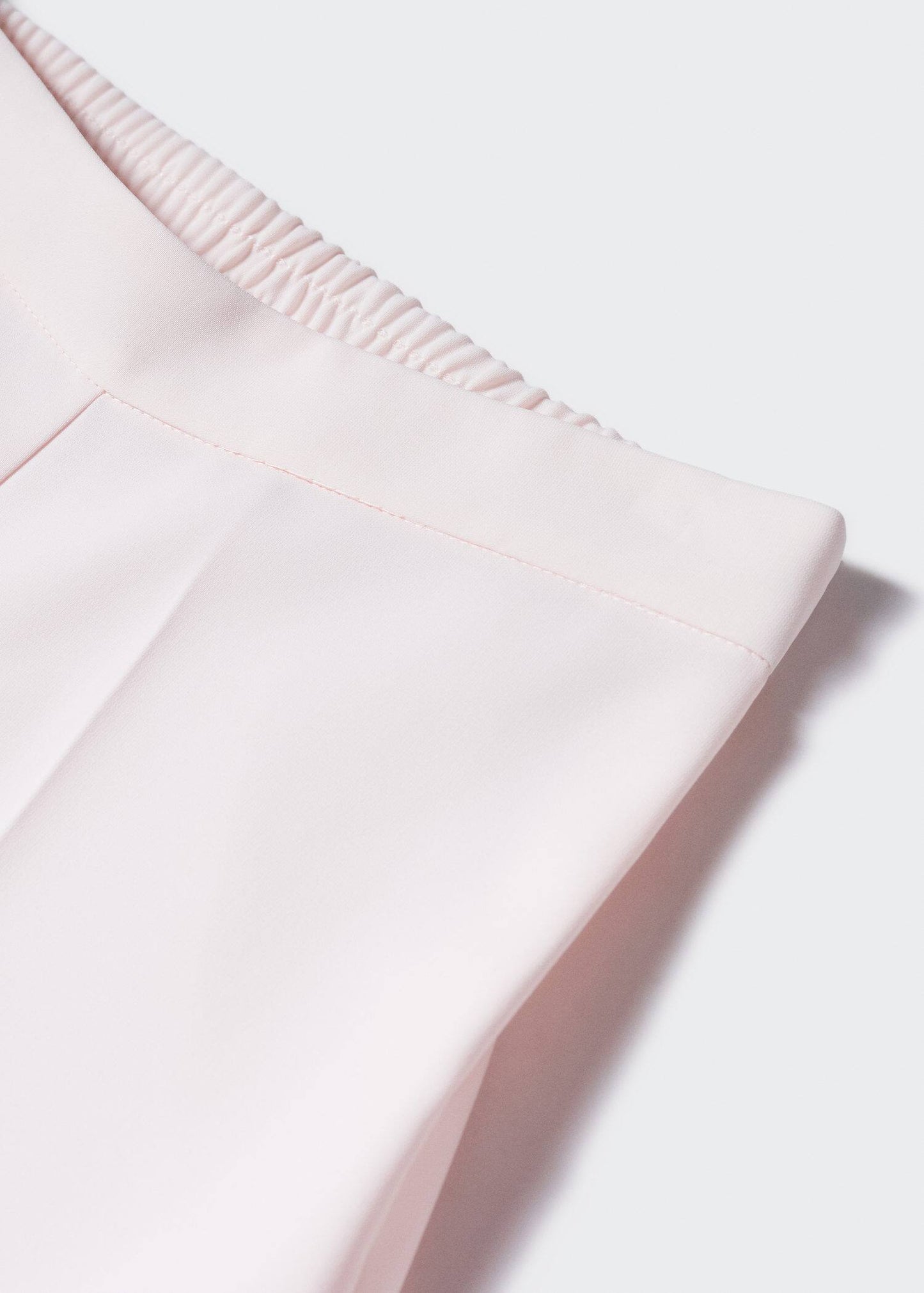 Pantalón Traje Cintura Elástica Beige