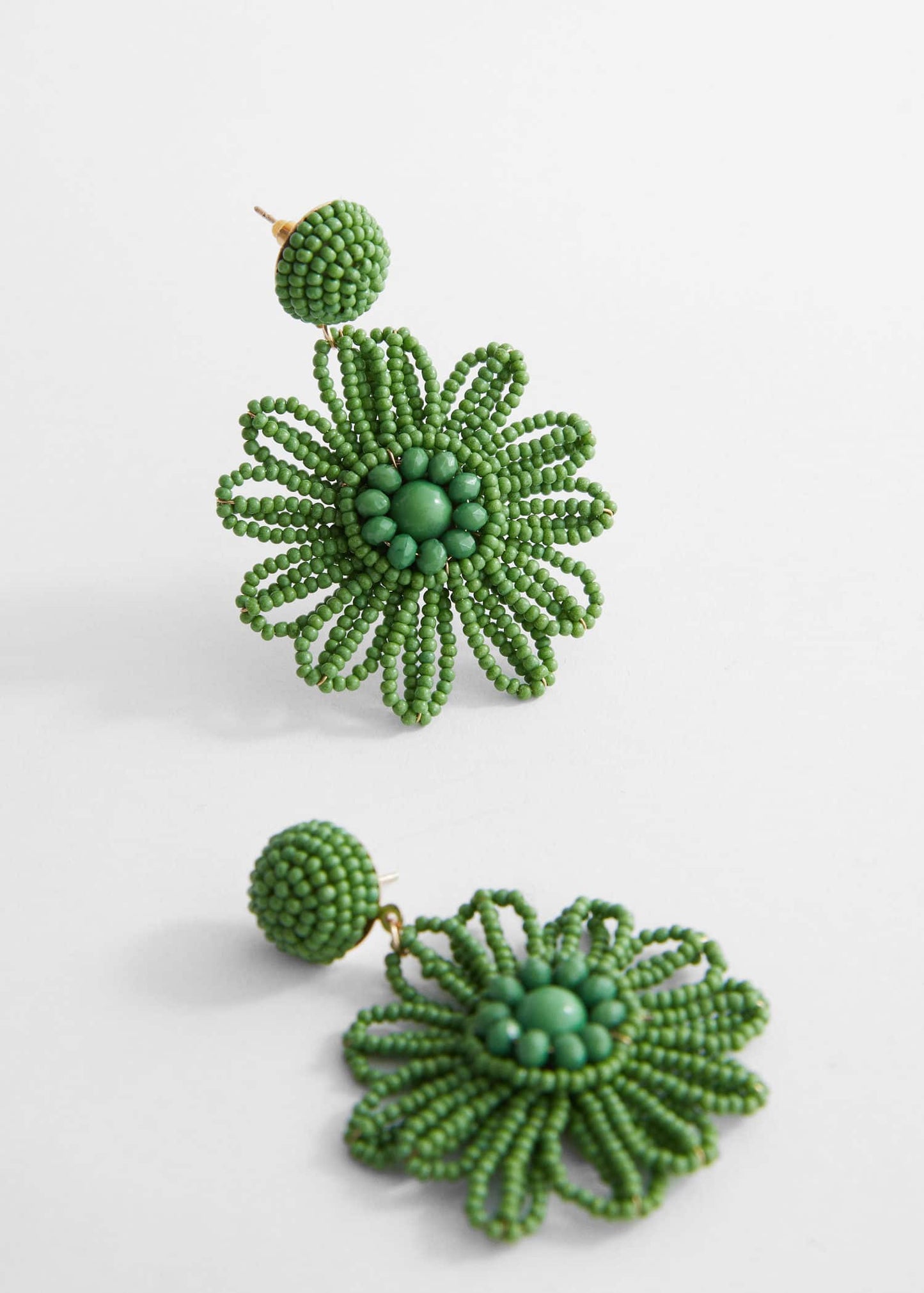 Pendientes Flores Abalorios