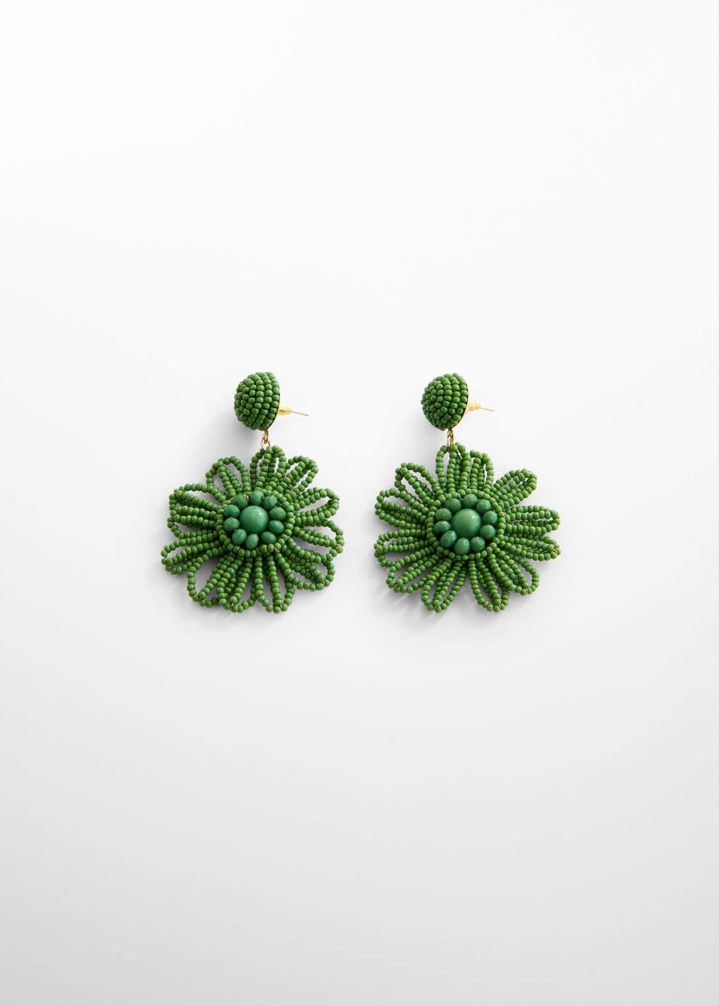 Pendientes Flores Abalorios