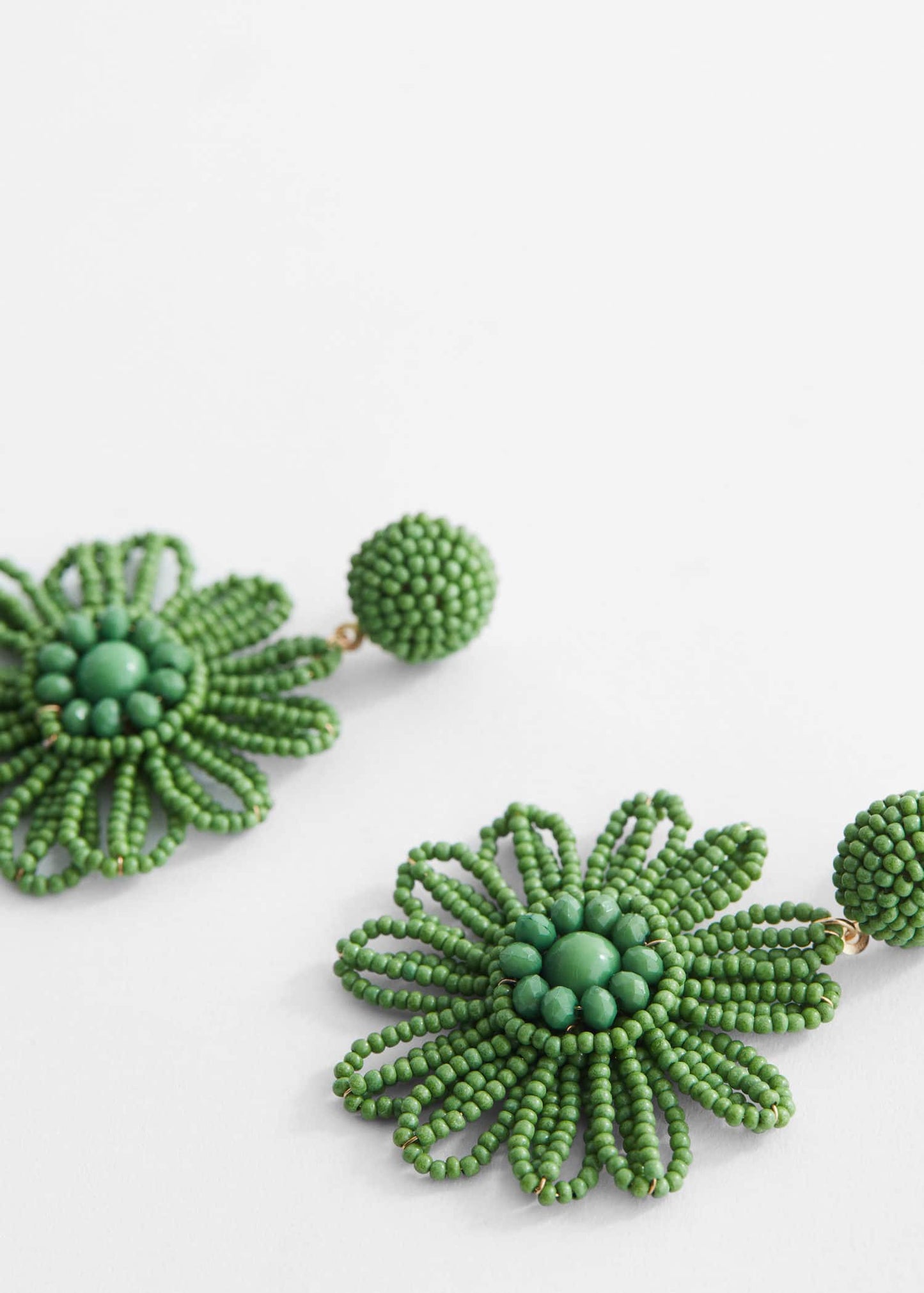 Pendientes Flores Abalorios