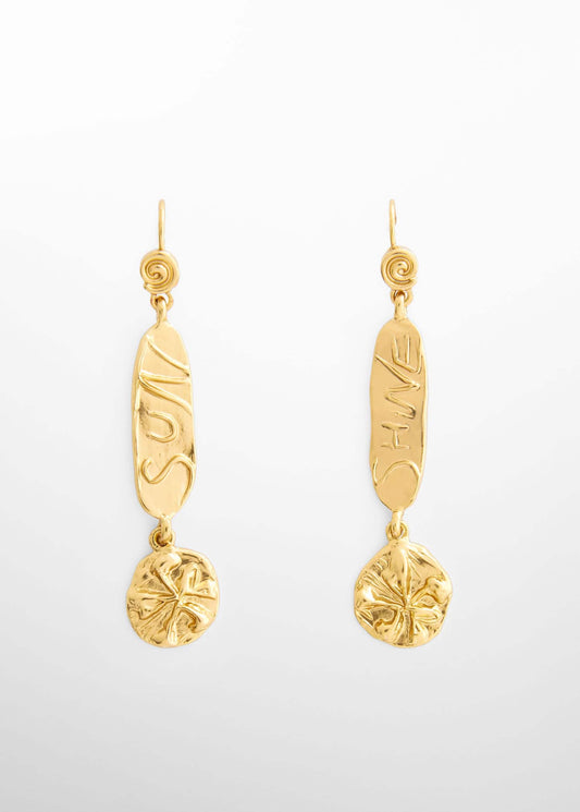 Pendientes Colgantes Dorado