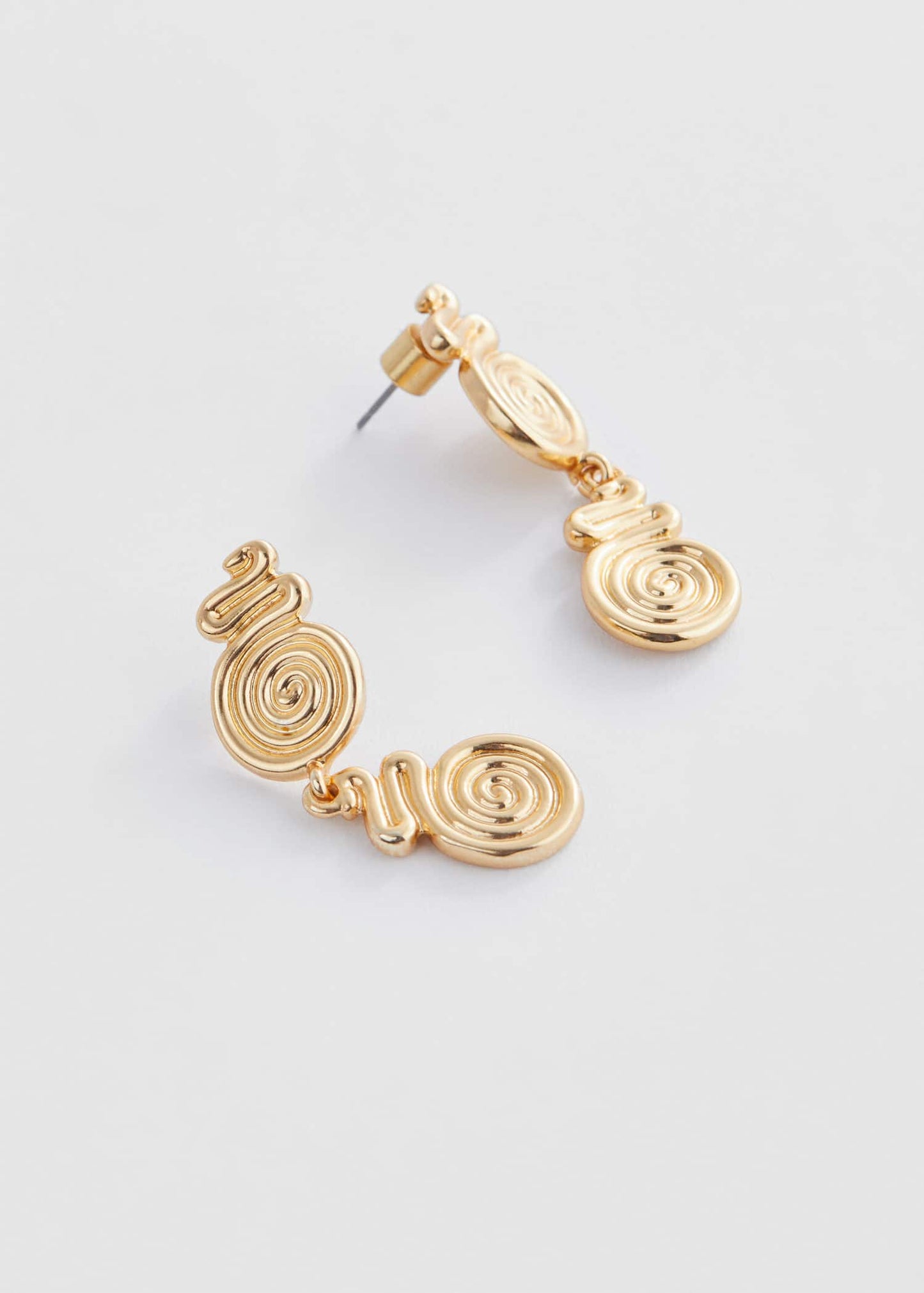 Pendientes Espiral Dorado