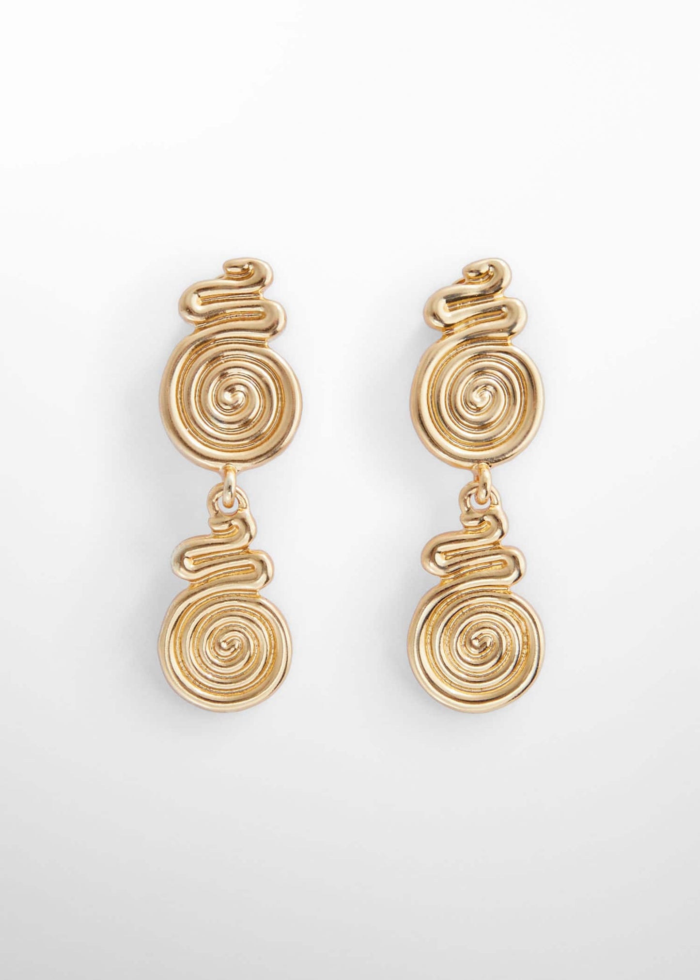 Pendientes Espiral Dorado