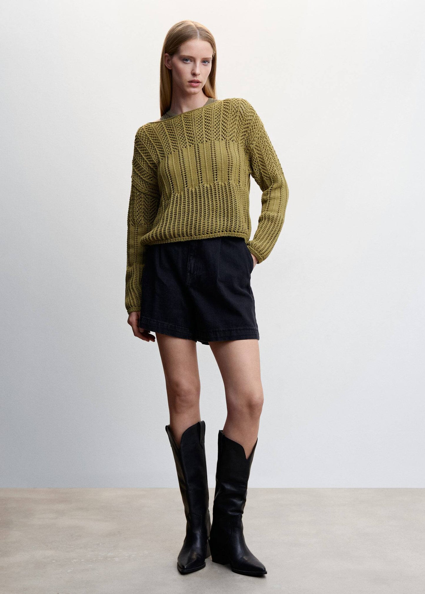 Sudadera Calado Verde