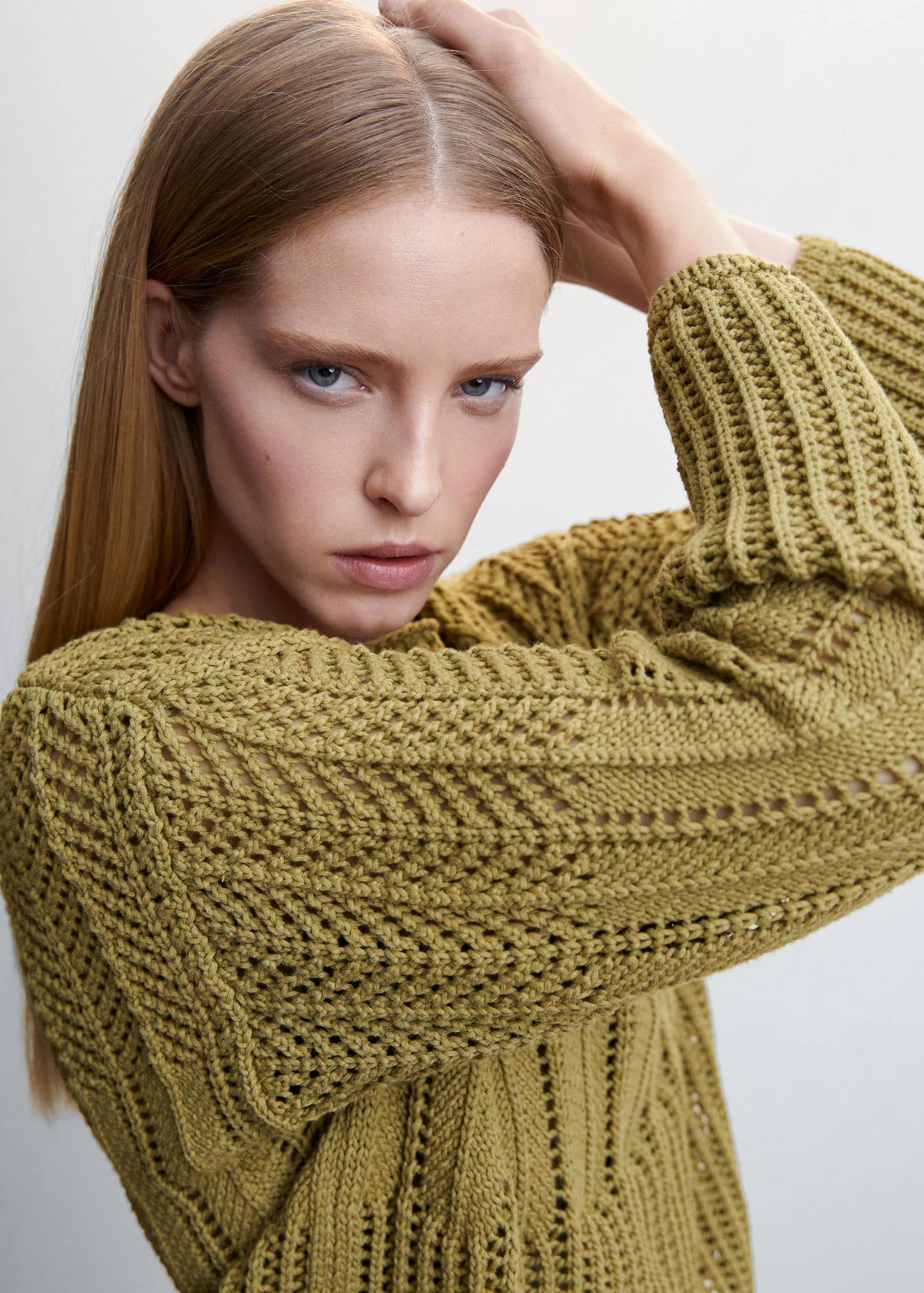 Sudadera Calado Verde