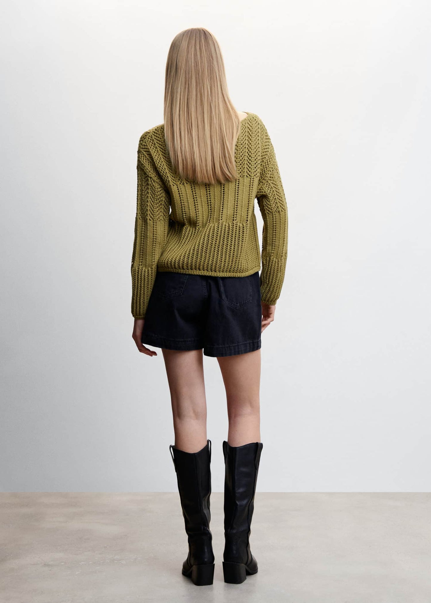 Sudadera Calado Verde