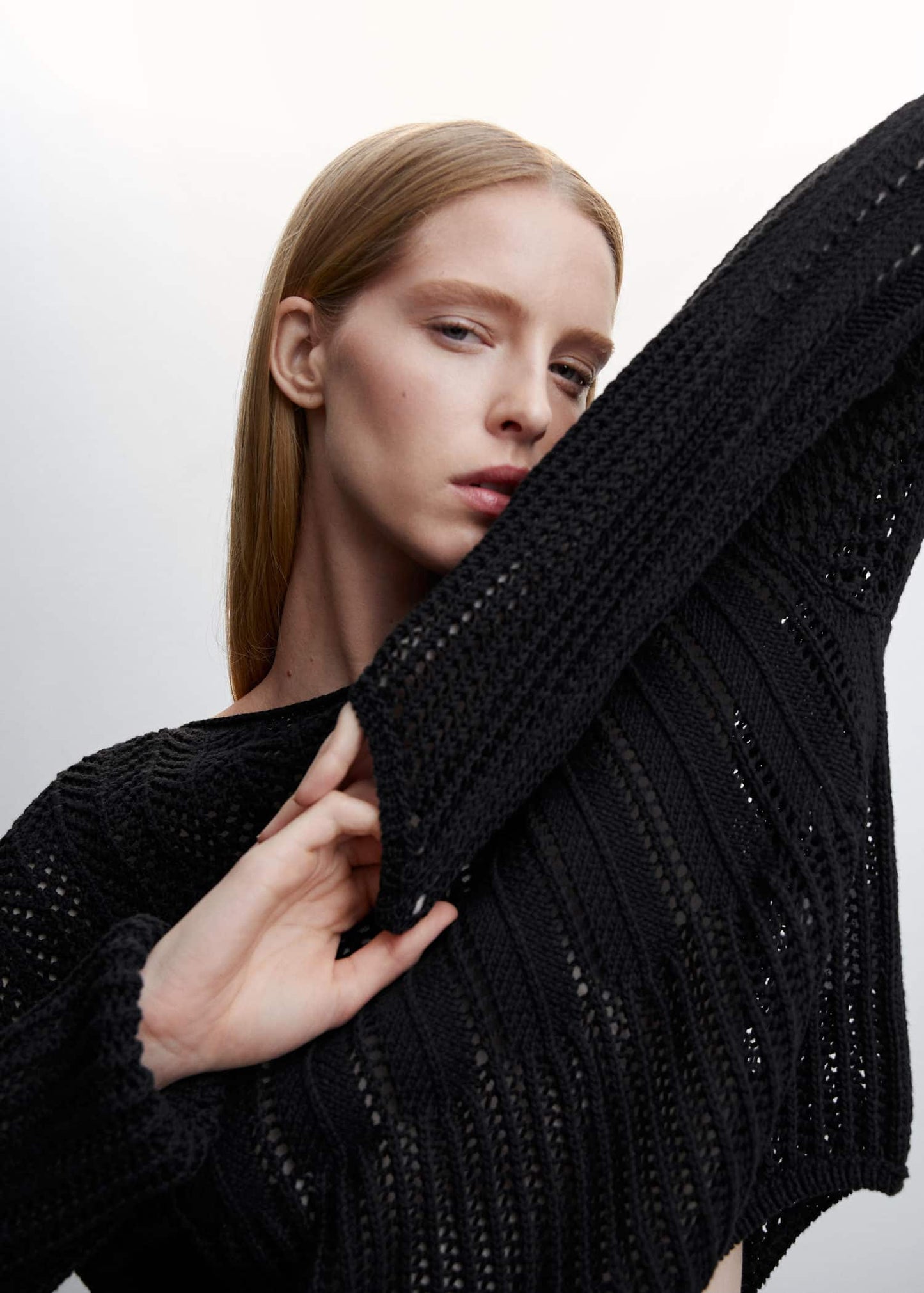 Sudadera Calado Negro