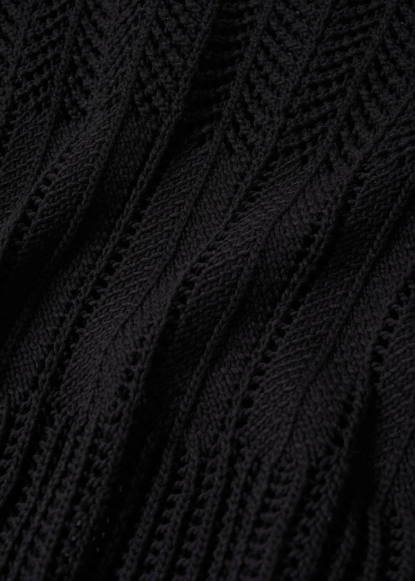 Sudadera Calado Negro