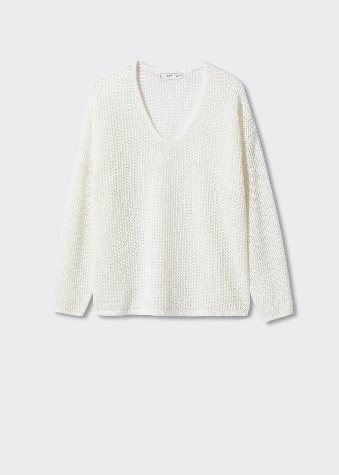 Sudadera Cuello Pico Blanco