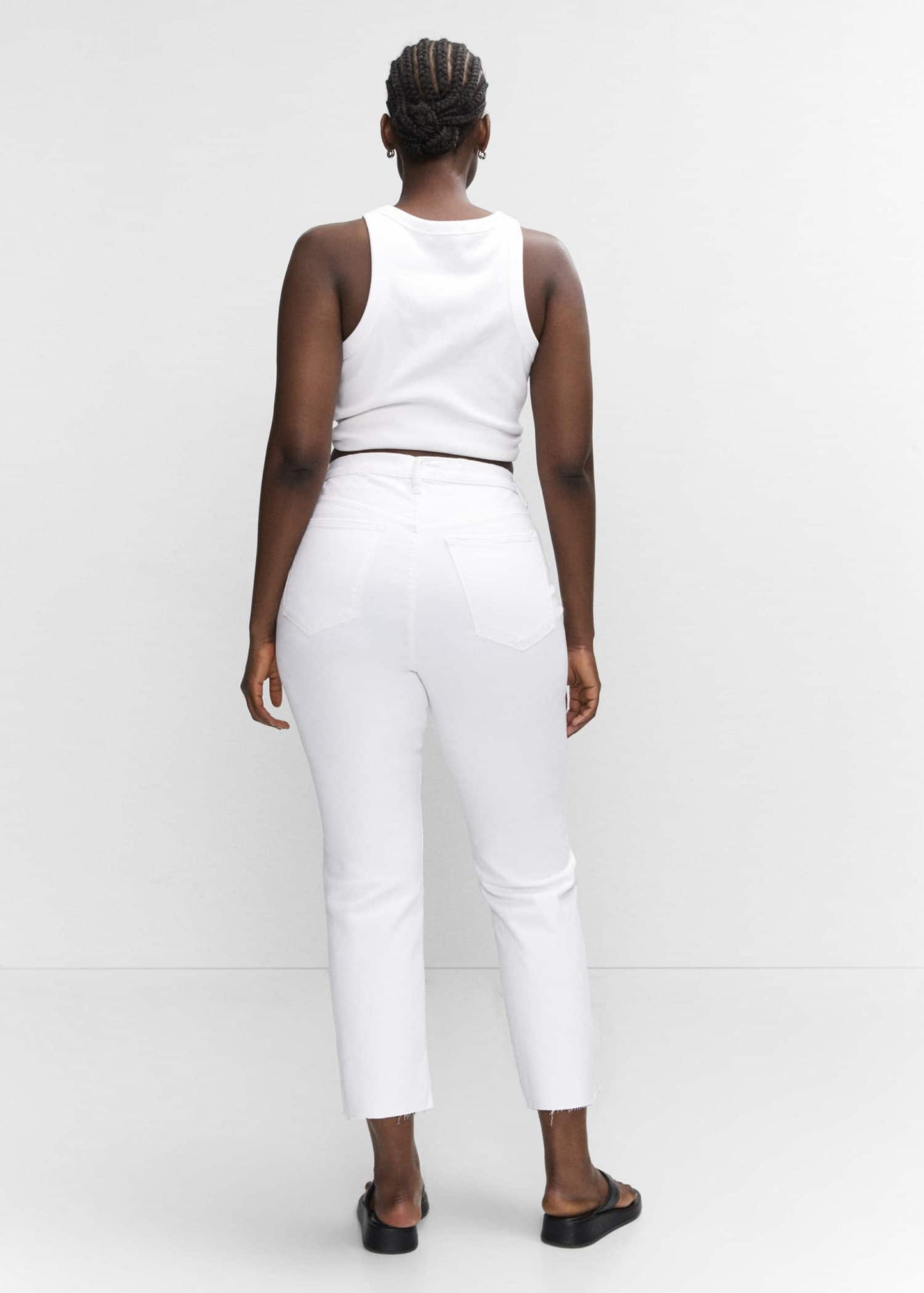 Pantalón Denim Blanco