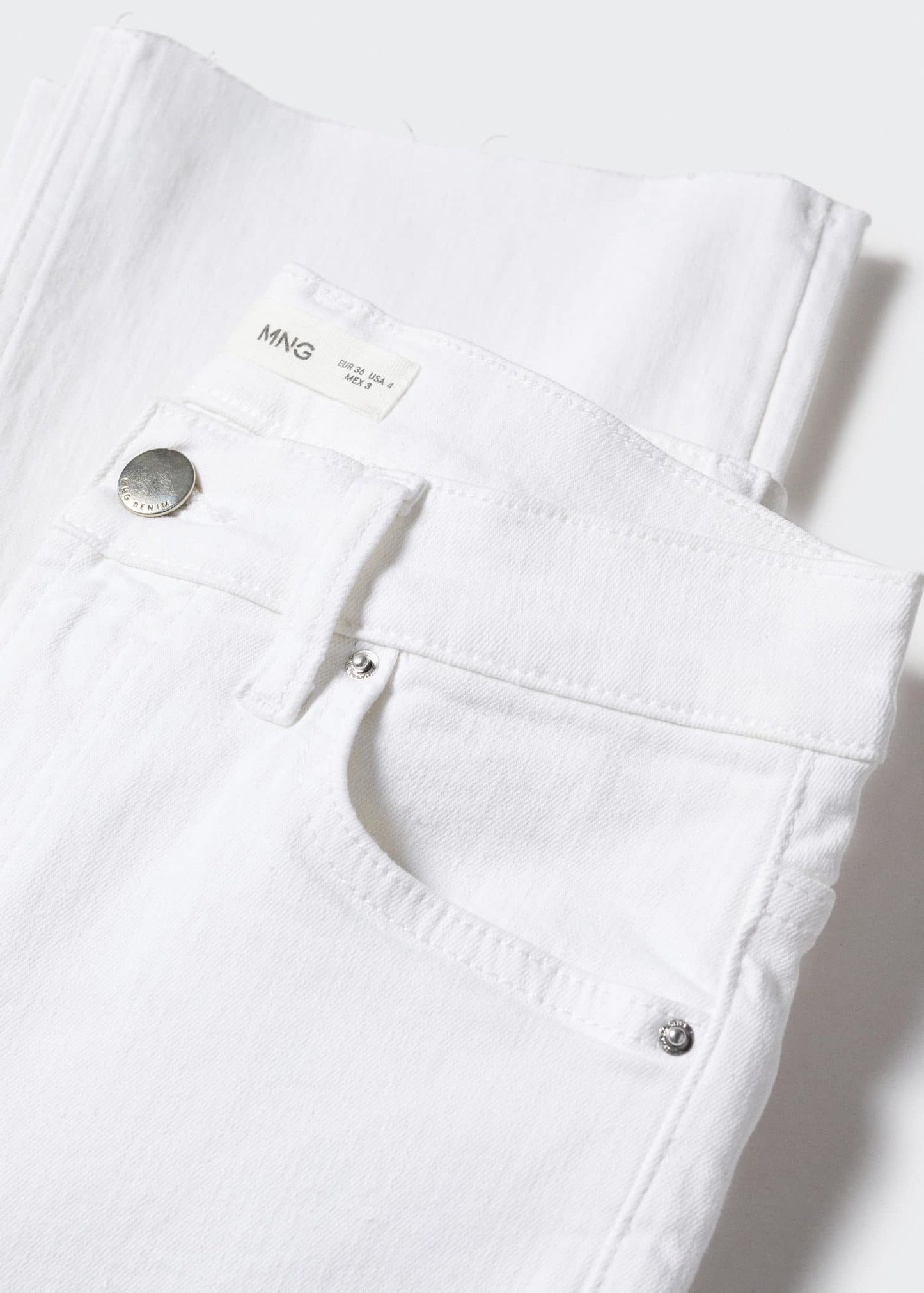 Pantalón Denim Blanco
