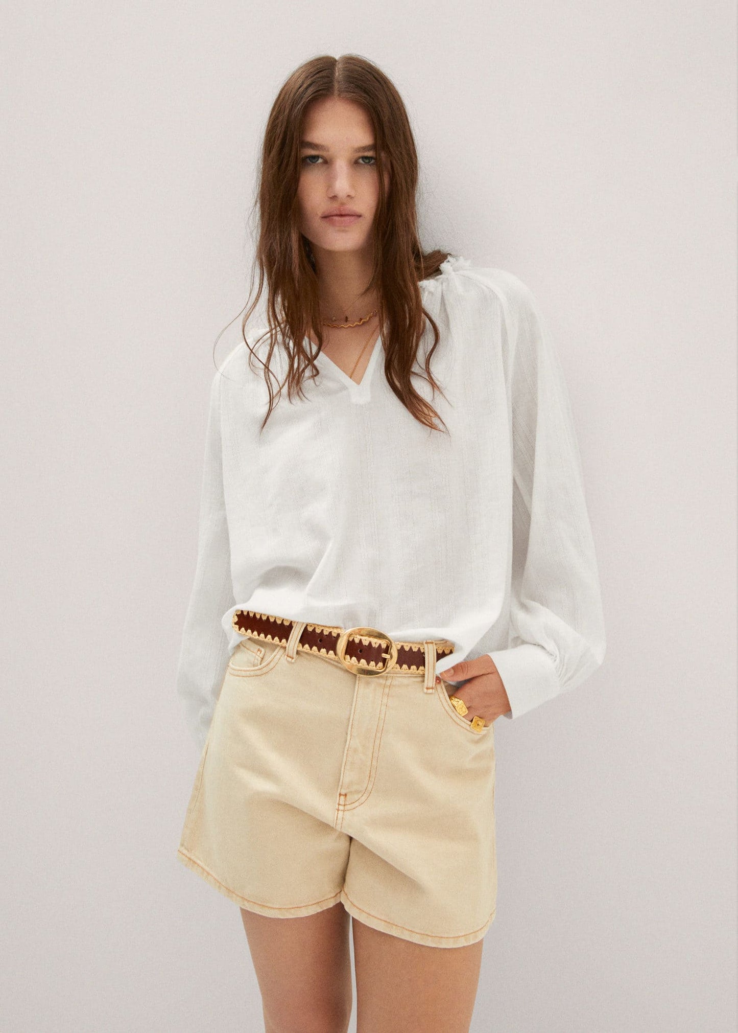 Blusa Textura Blanco