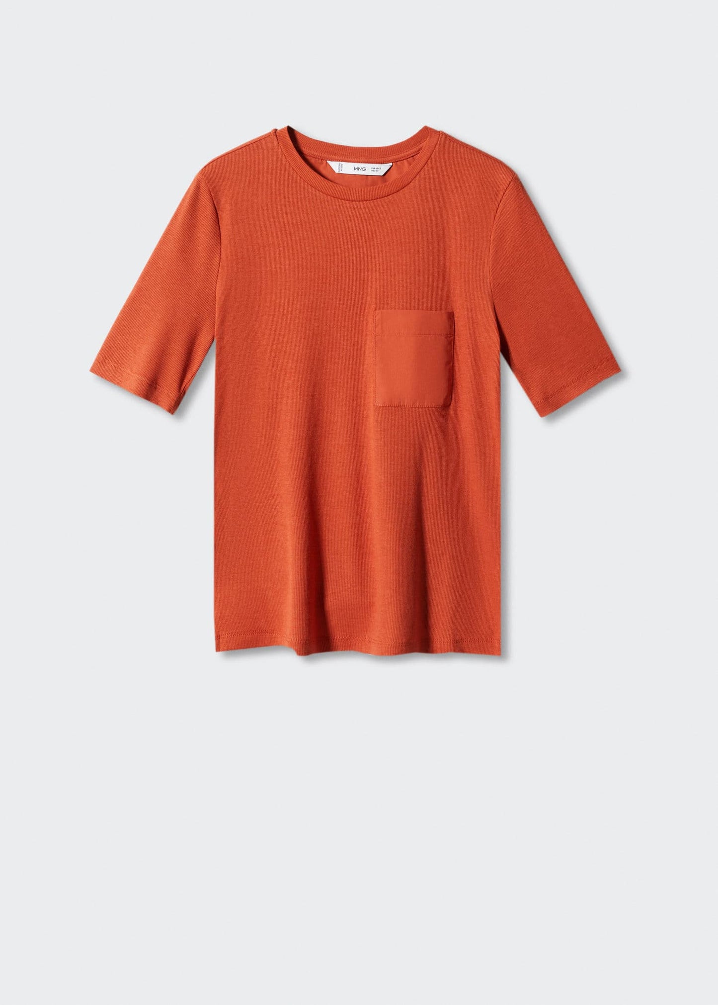 Camiseta Bolsillo Naranja