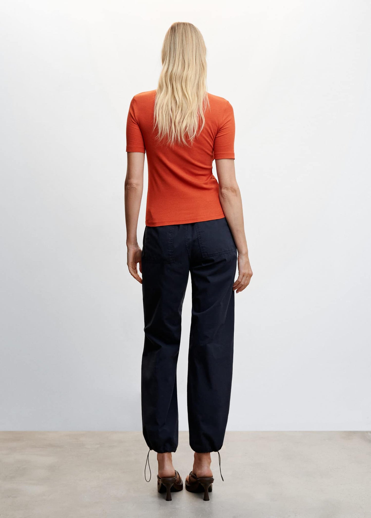 Camiseta Bolsillo Naranja