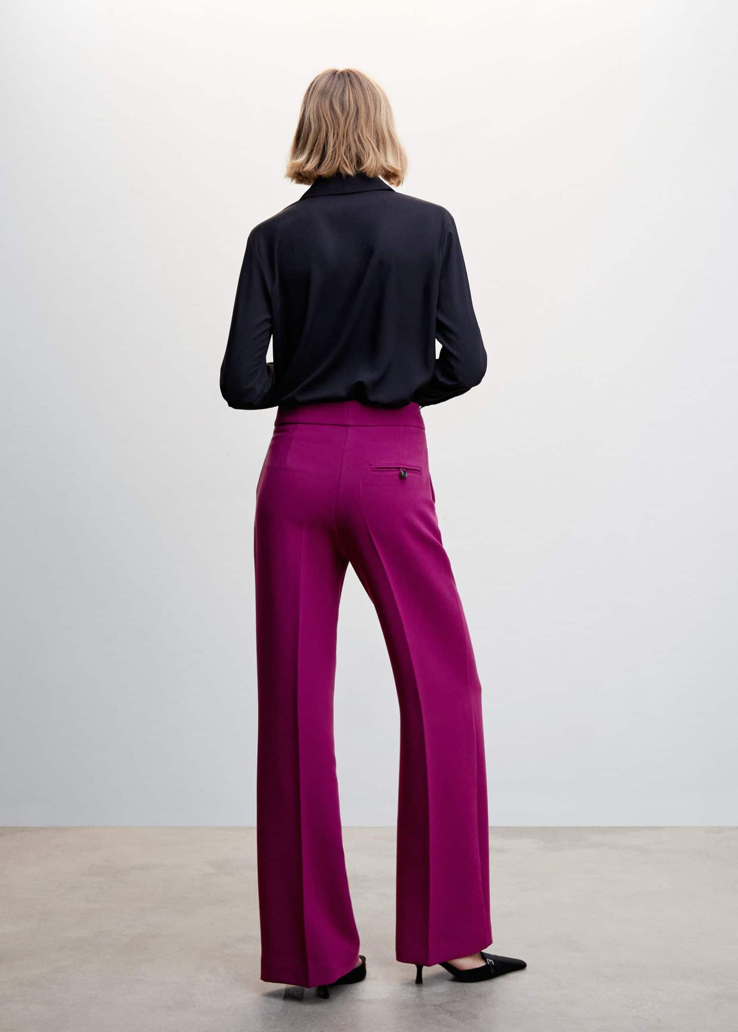 Pantalón Palazzo Fluido Rosa