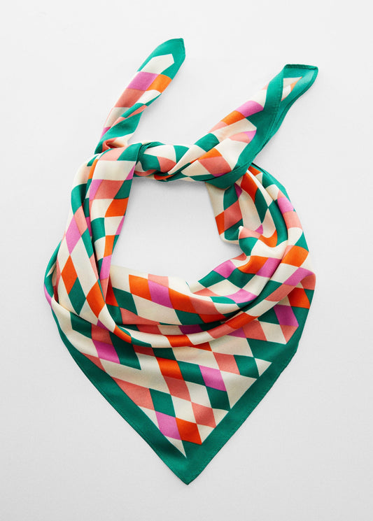 Pañuelo Estampado Geométrico