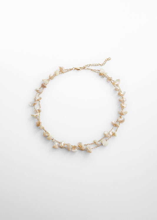 Collar Abalorios Nácar