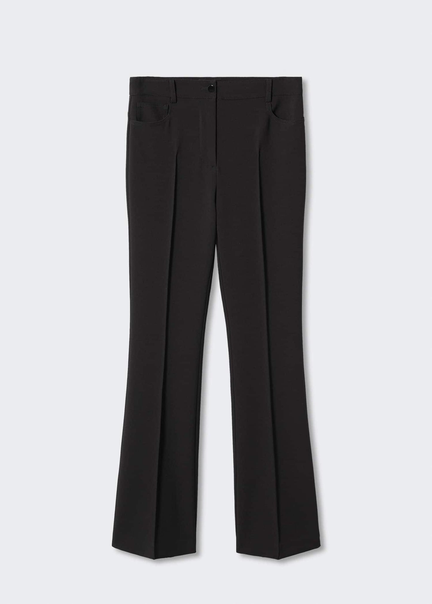 Pantalón Acampanado Pinzas Negro