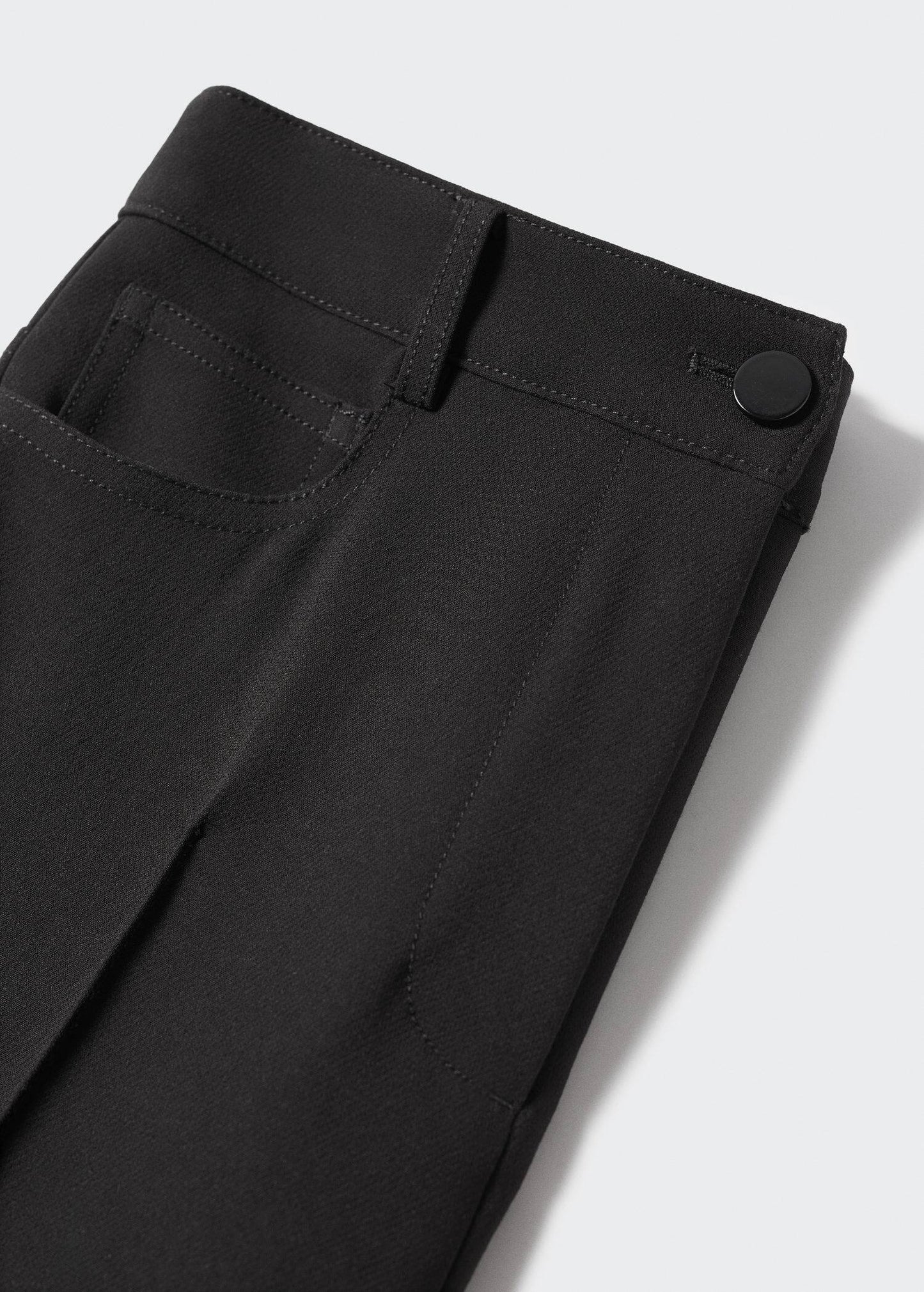 Pantalón Acampanado Pinzas Negro